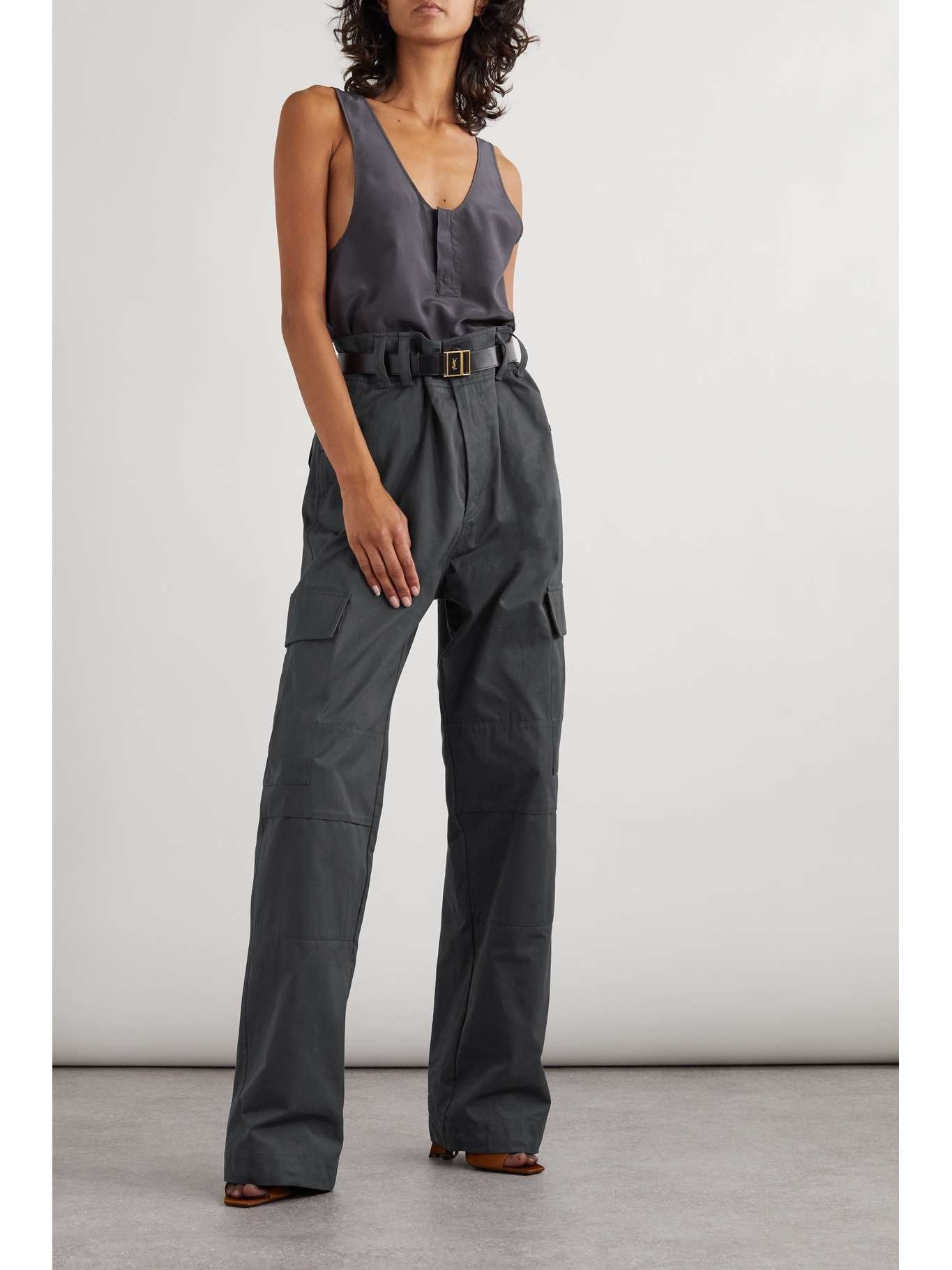 Saint Laurent Paris o1y0126 Cargo Pant in Dark Gray Size 30" / US 8 / IT 44 - 4 Thumbnail