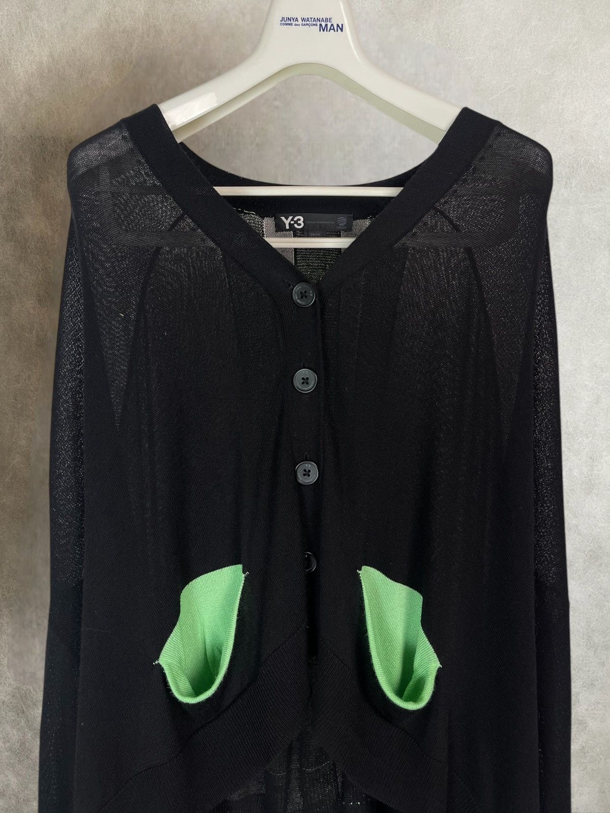 Yohji Yamamoto Ss2015 Y3 yohji yamamoto x adidas boxy knitted cardigan Size US M / EU 48-50 / 2 - 5 Thumbnail
