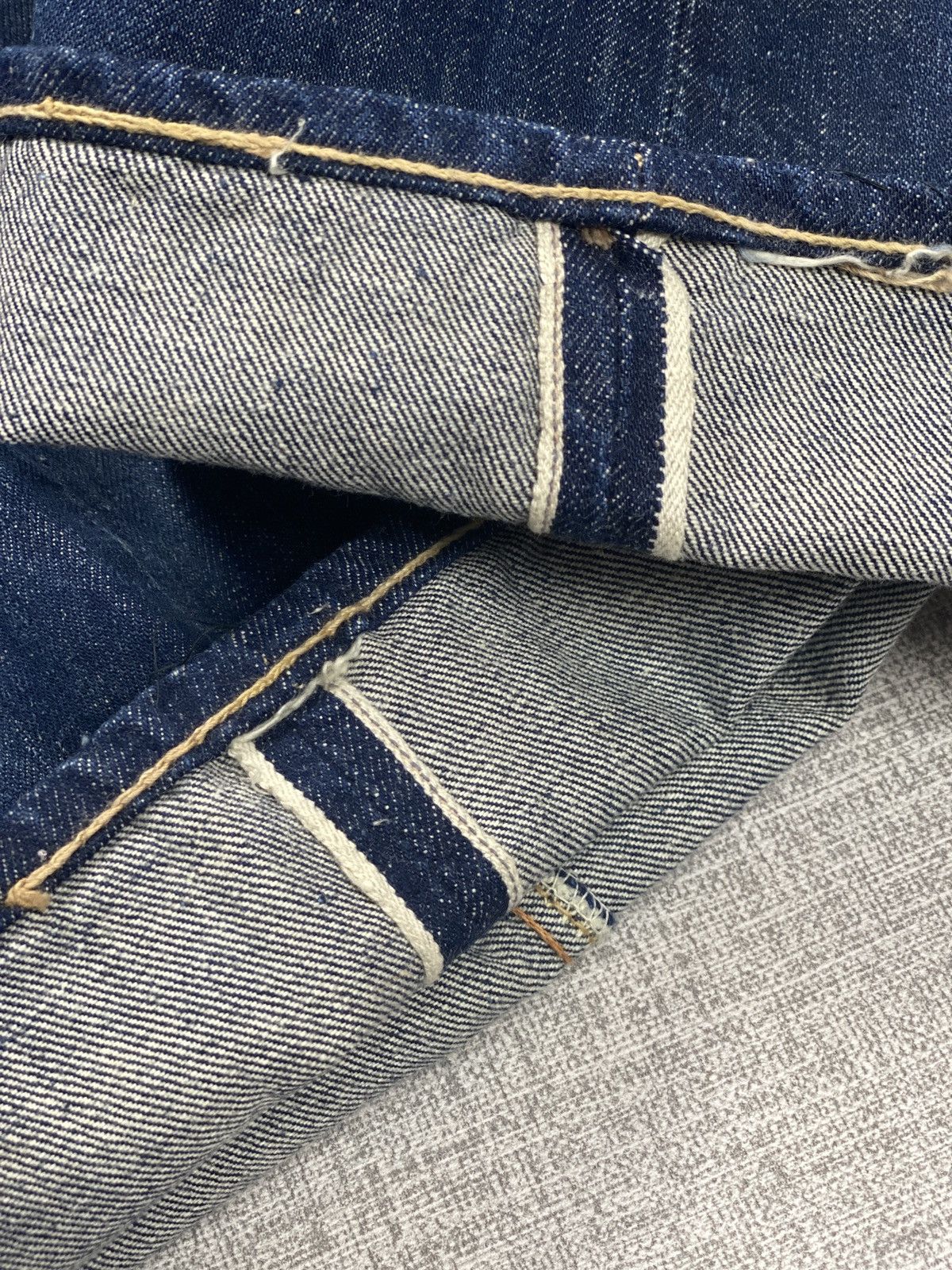 Japanese Brand × Vintage Vintage Canton Selvedge Jeans 60’s Size US 31 - 3 Thumbnail