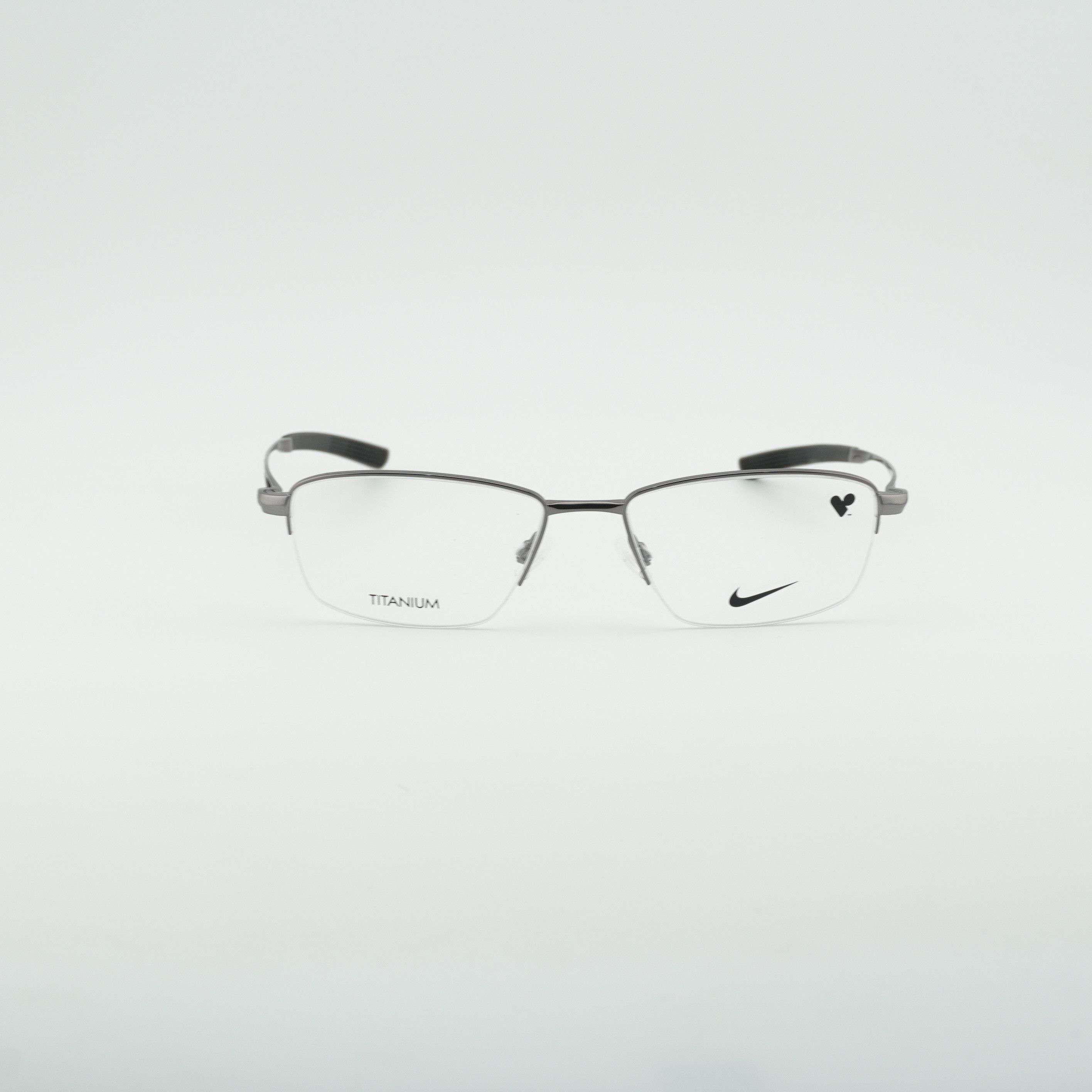 Nike NIKE 6045 070 Eyeglasses Gunmetal 54mm Rectangle Frame Size ONE SIZE - 5 Thumbnail