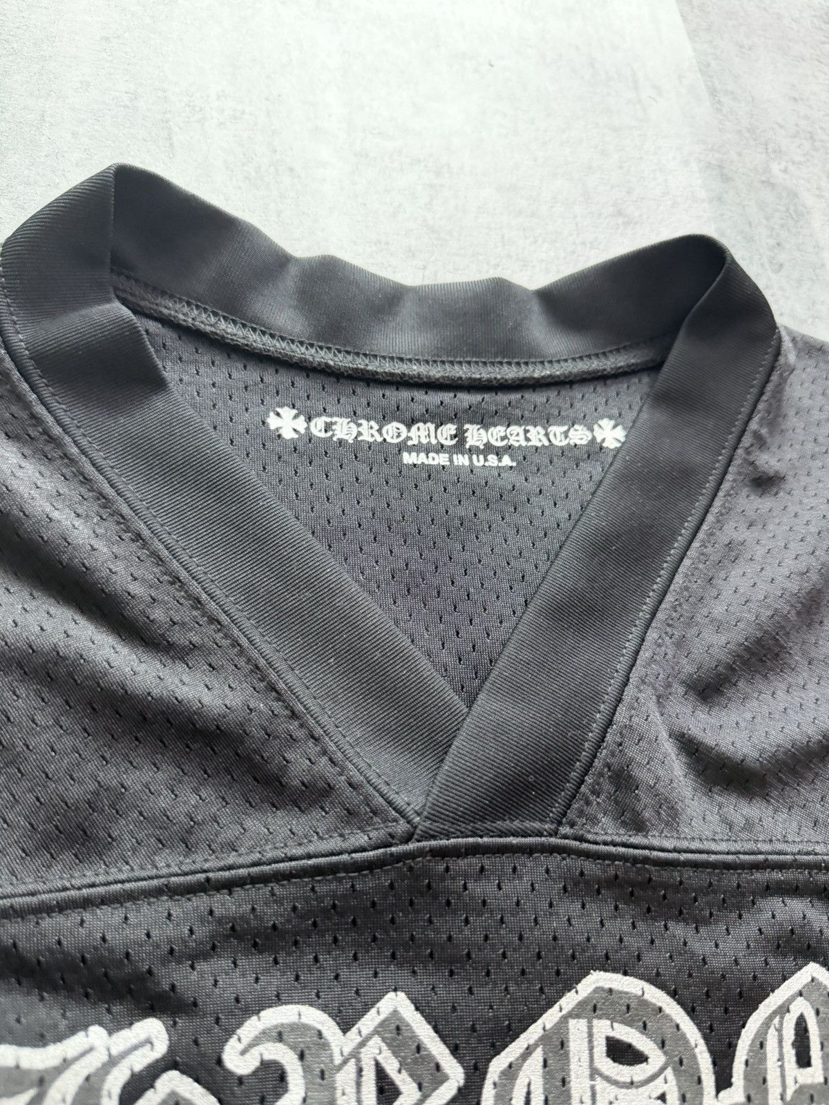 Chrome Hearts Chrome Heart Black Longsleeve Mesh Jersey Size US L / EU 52-54 / 3 - 3 Thumbnail