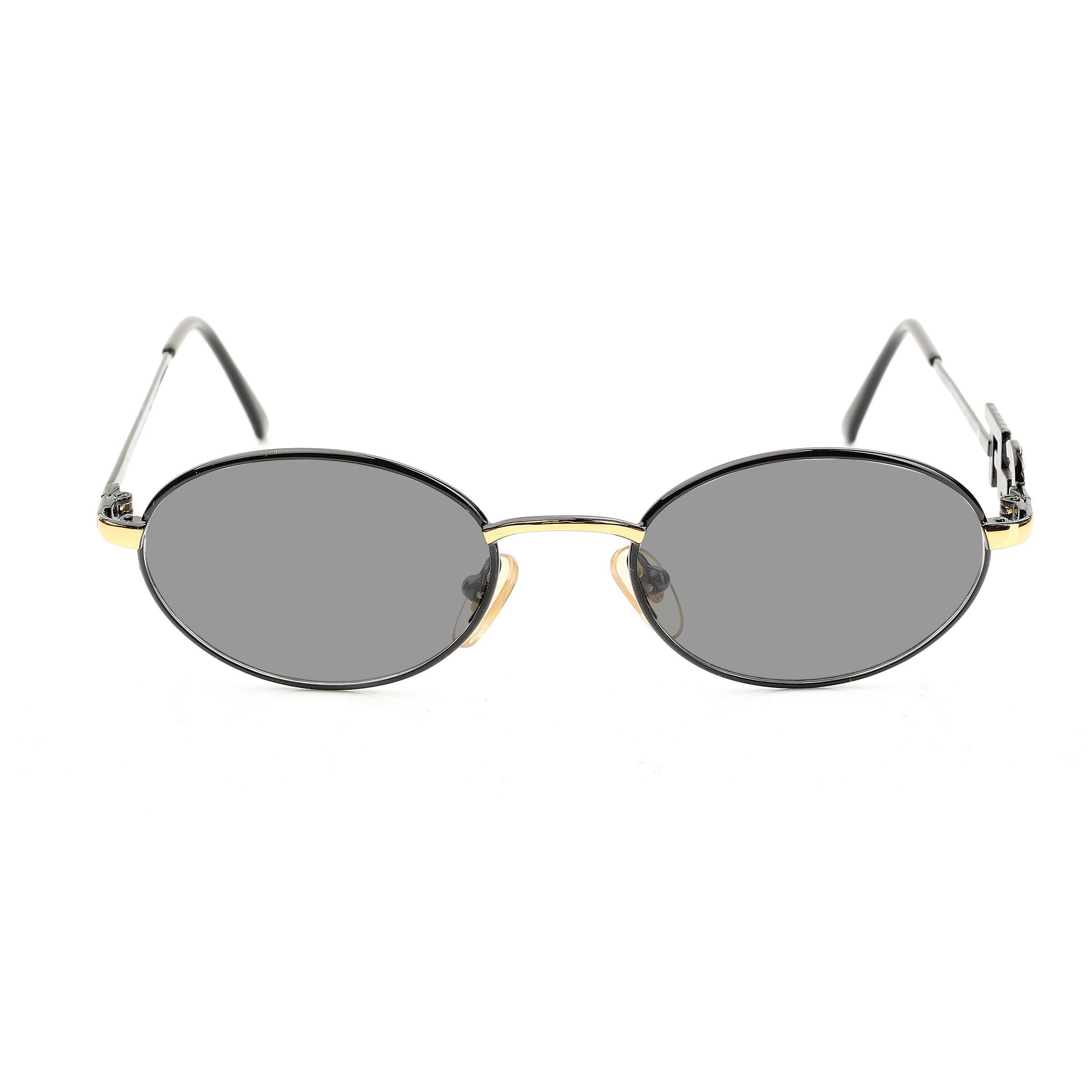 Gianfranco Ferre Gianfranco Ferre '90s Crystal Signature Blk Oval Sunglasses Size ONE SIZE - 3 Thumbnail