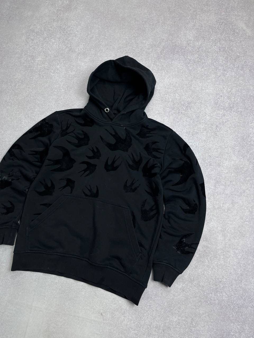 Alexander McQueen Vintage Alexander McQueen MCQ Birds Monogram Boxy Hoodie S Size US S / EU 44-46 / 1 - 2 Thumbnail