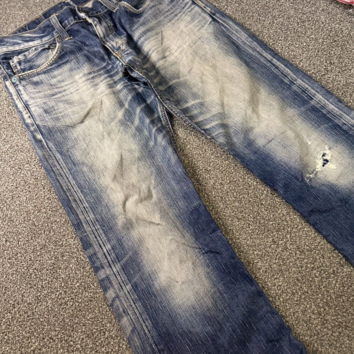 Edwin Insane‼️ Flared Vintage Distressed Edwin 511 Whisker Clawmark Size US 32 / EU 48 - 7 Thumbnail