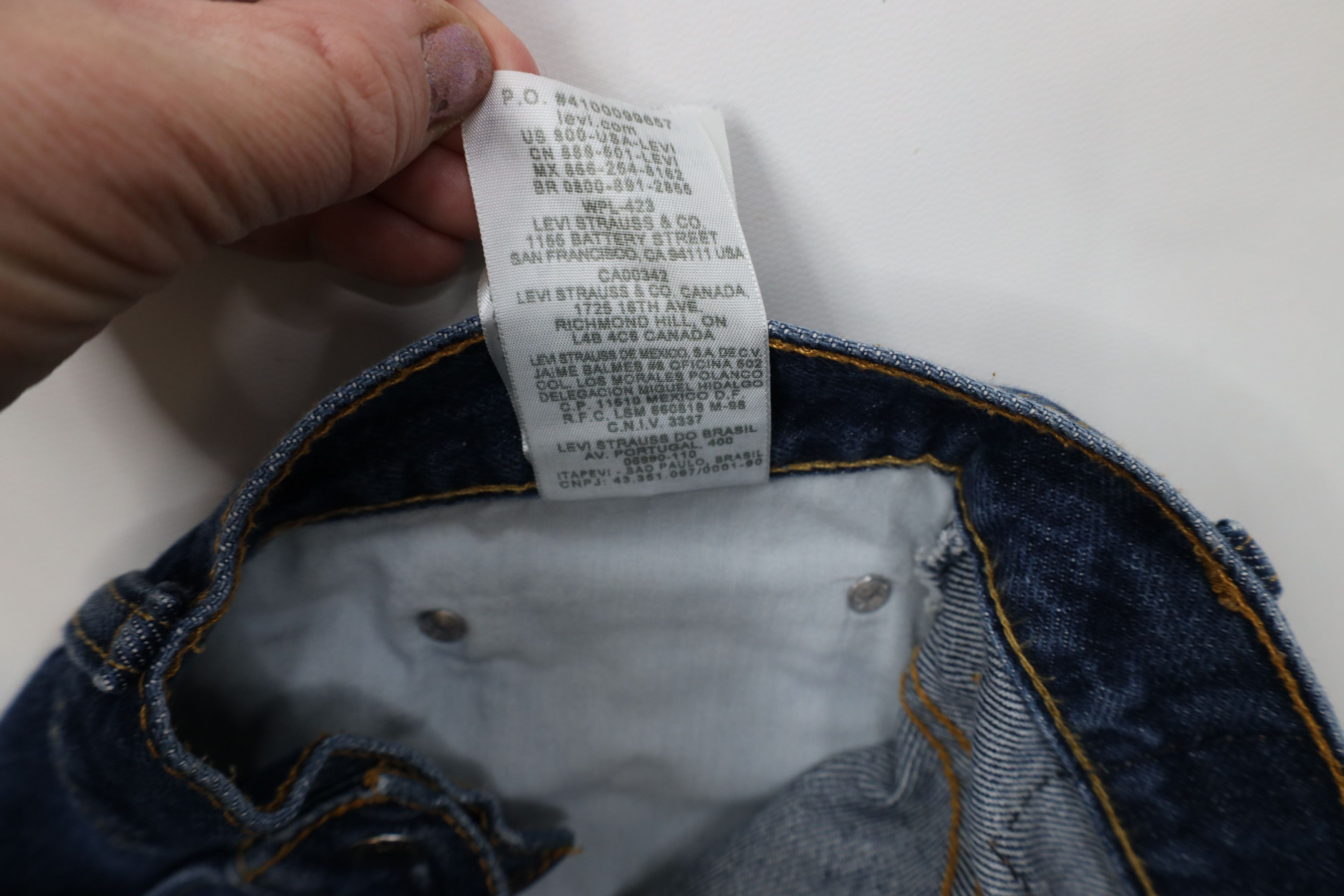 Levi's Vintage Y2K Levis 550 Relaxed Fit Denim Jeans Blue Cotton Size US 38 / EU 54 - 8 Thumbnail