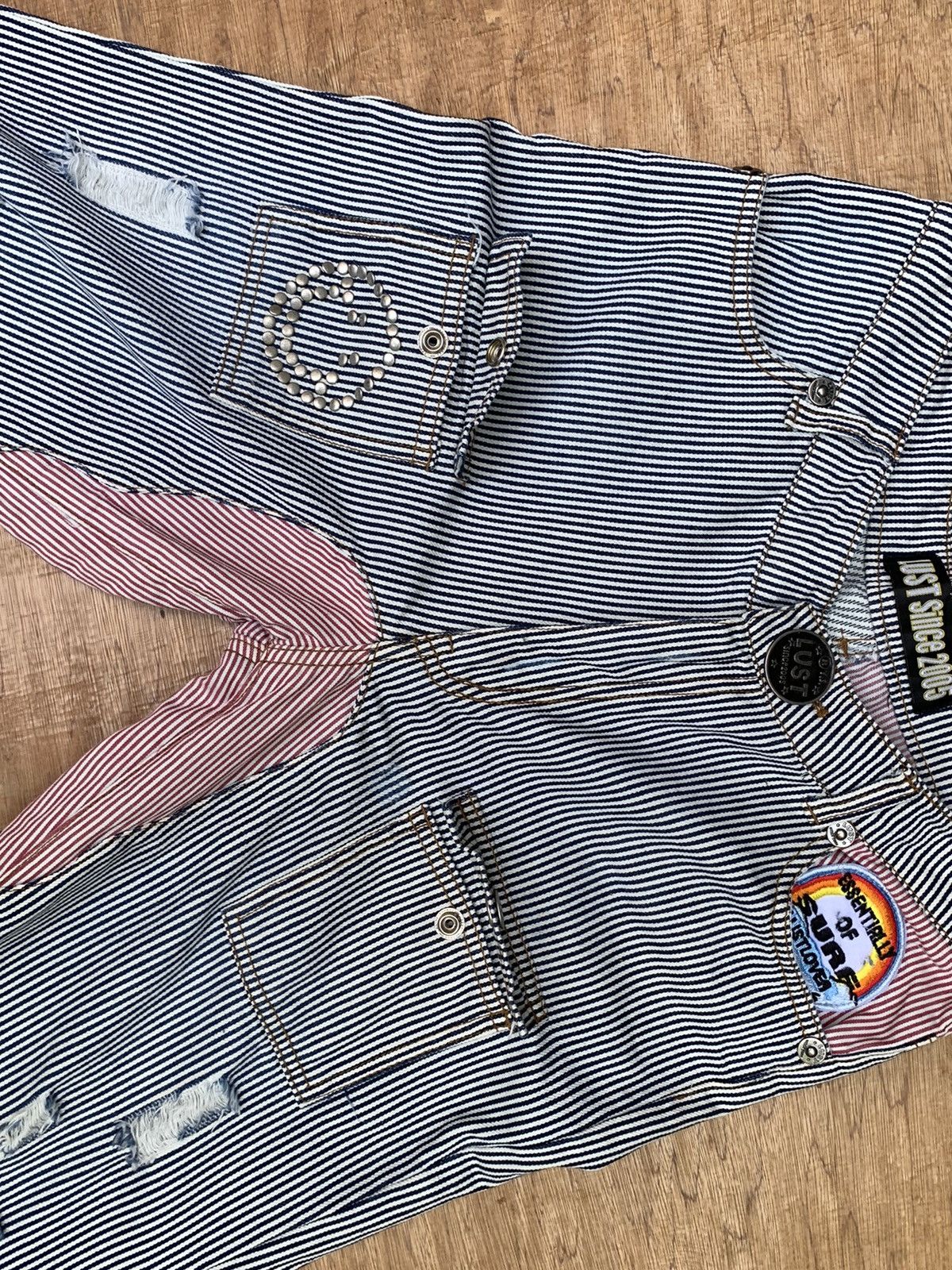 Japanese Brand Rare Lust Since 2005 Essentially Of Surf Hickory Bush Pants Size US 29 - 14 Thumbnail