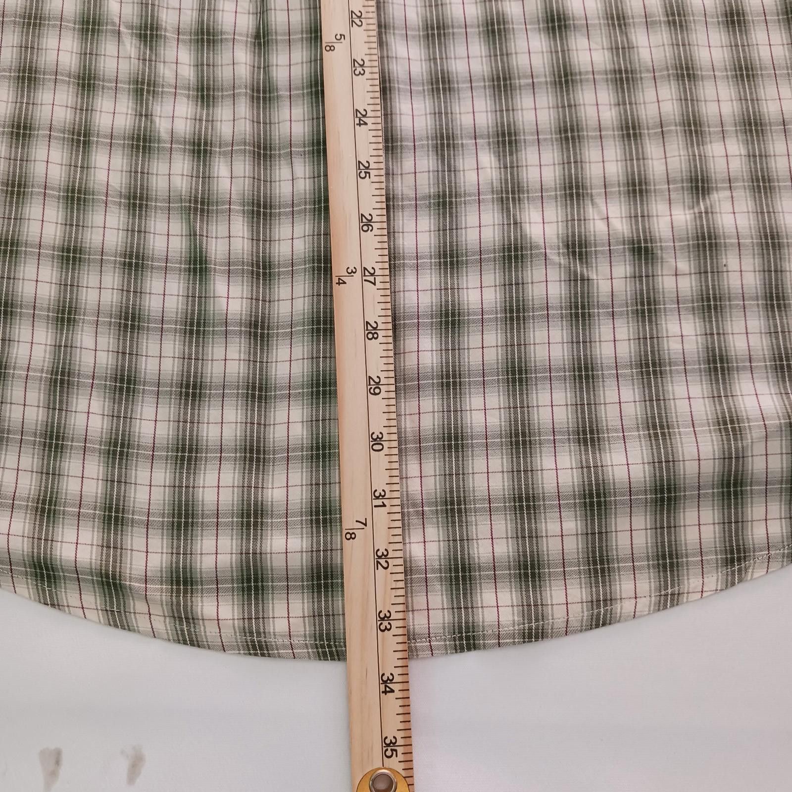 Designer Arturo Calle Men's Cotton Green/Beige Plaid Shirt XL Size US XL / EU 56 / 4 - 6 Thumbnail