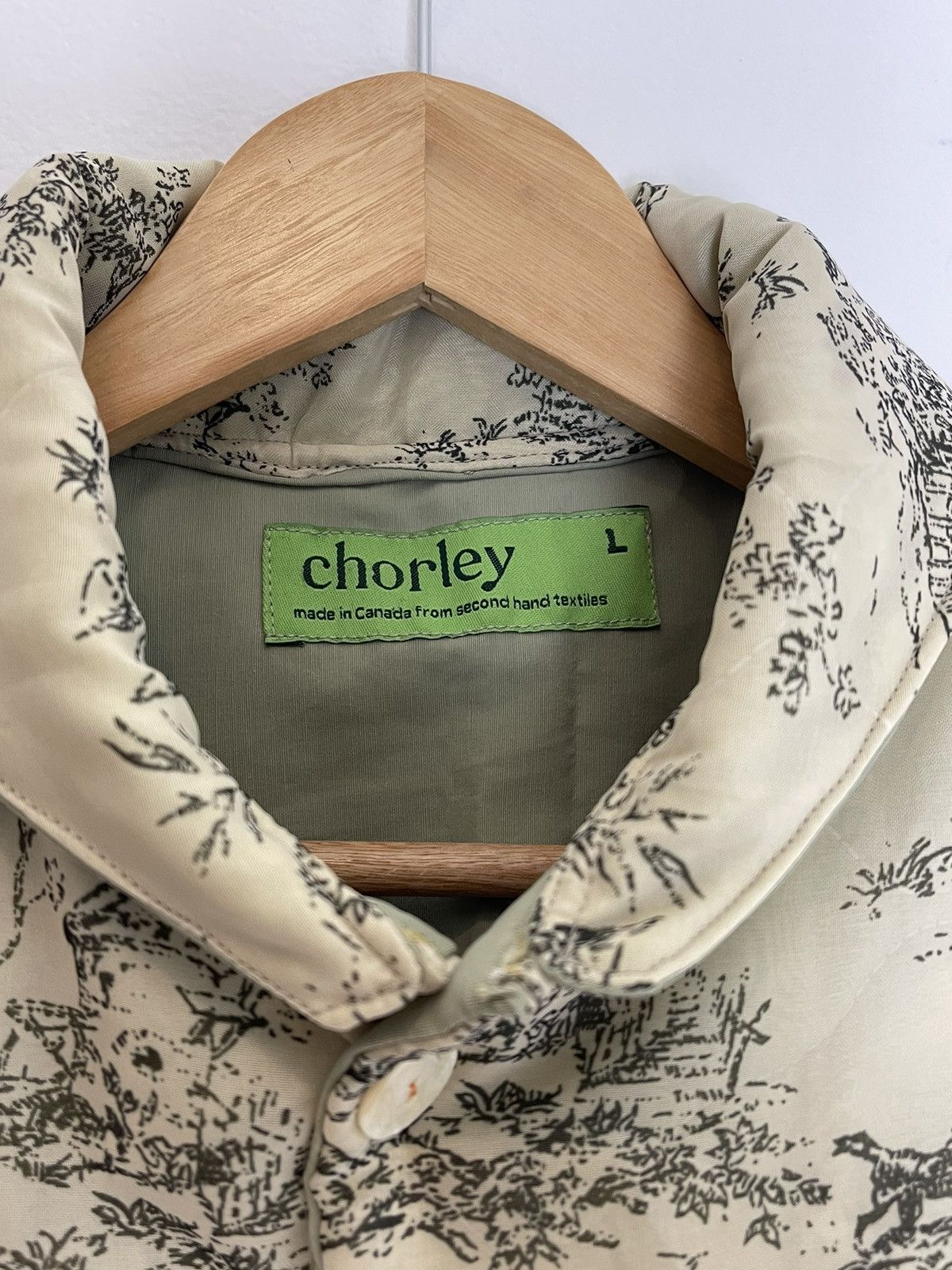 Chorley AW23 sheer toile de jouy quilted bomber flak liner work coat Size US L / EU 52-54 / 3 - 4 Thumbnail