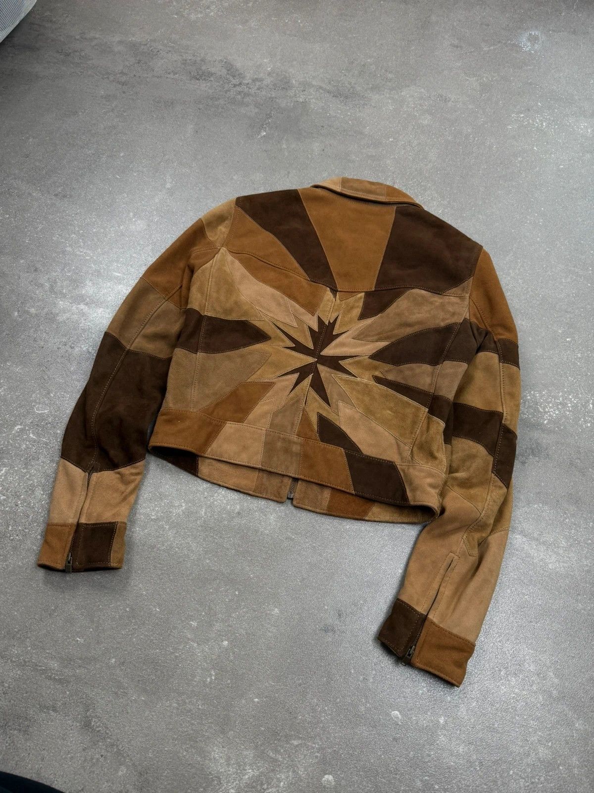 Saint Laurent Paris Saint Laurent Patchwork leather jacket SS2014 Hedi Slimane Size XS / US 0-2 / IT 36-38 - 13 Thumbnail