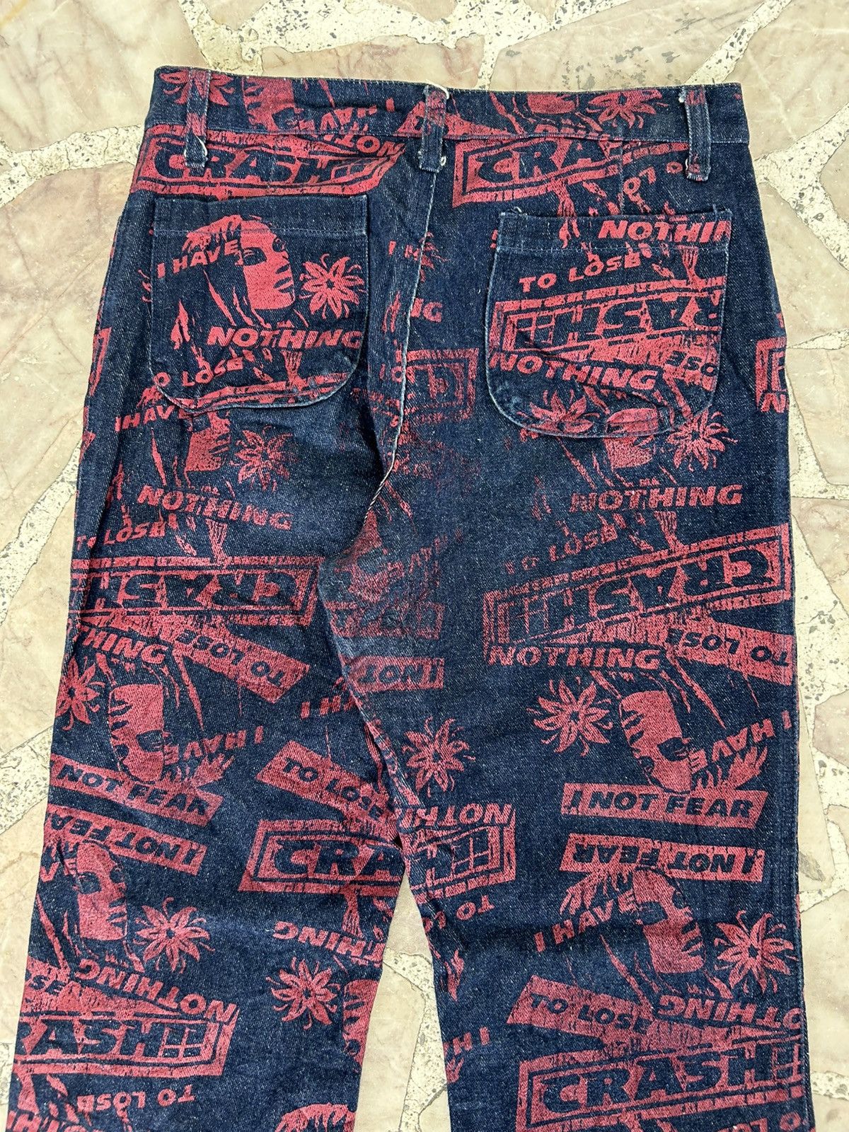 Hysteric Glamour Overprint I have Nothing Denim Size US 28 / EU 44 - 9 Thumbnail