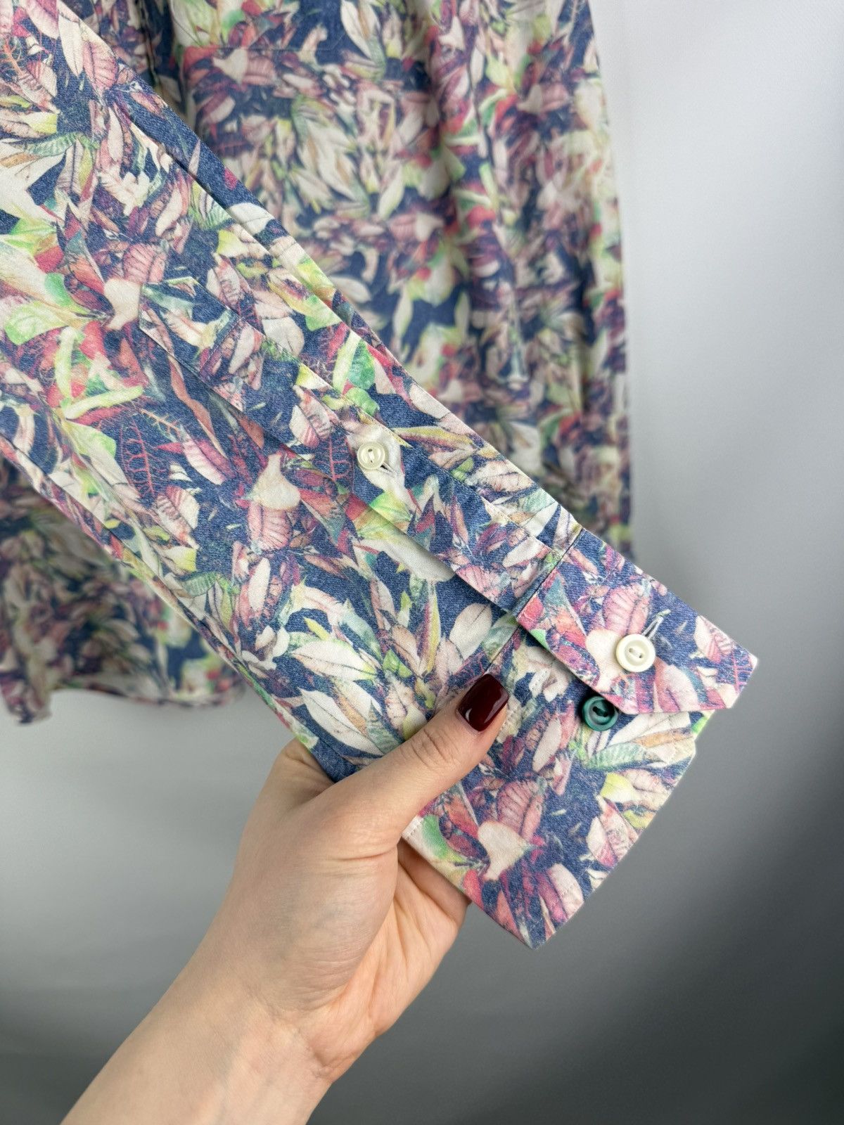 Eton Eton Contemporary Long Sleeve Floral Pattern Button Up Shirt Size US XL / EU 56 / 4 - 10 Thumbnail