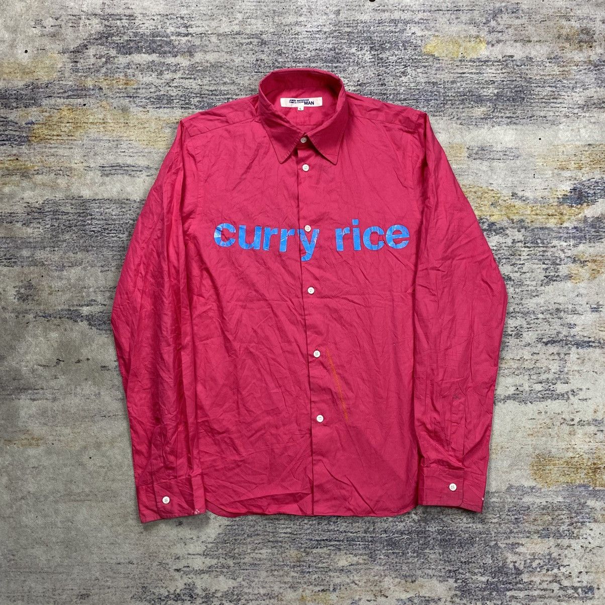 Junya watanabe comme des garcons curry rice button shirt