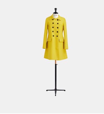 image of Dior O1Bcso1Str0224 Coat In Yellow, Women's (Size Medium)