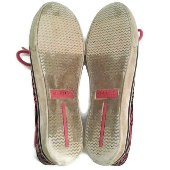 Sperry Sperry Top Sider 5 Biscayne Pink Black Zebra Boat Shoes Snea Size US 5 / IT 35 - 6 Thumbnail