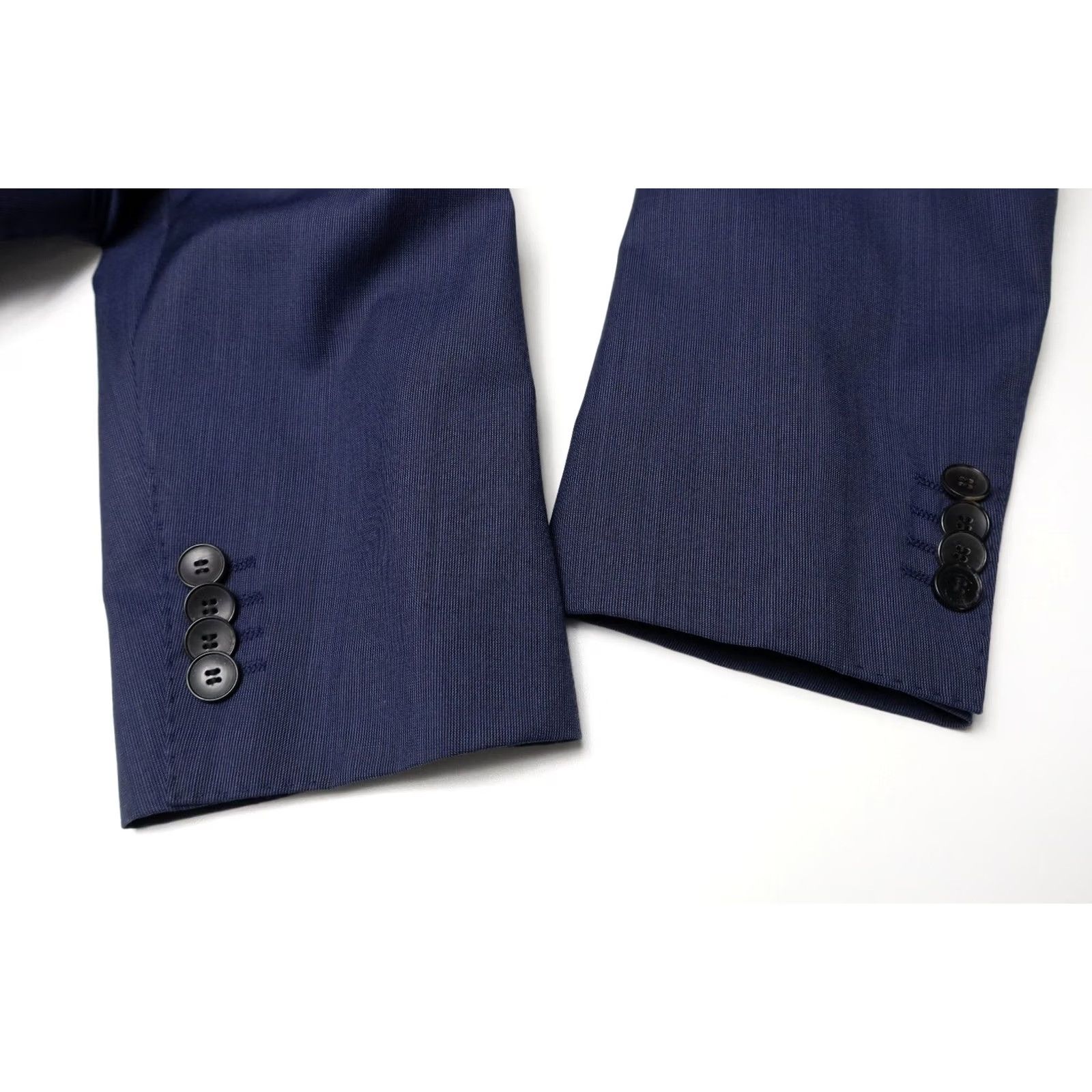Hugo Boss HUGO BOSS Blazer Men's UK 50 Blue Single-Breasted Pure Wool Inner Pocket Jacket Shirt (Notch Lapel) Size 50R - 6 Thumbnail