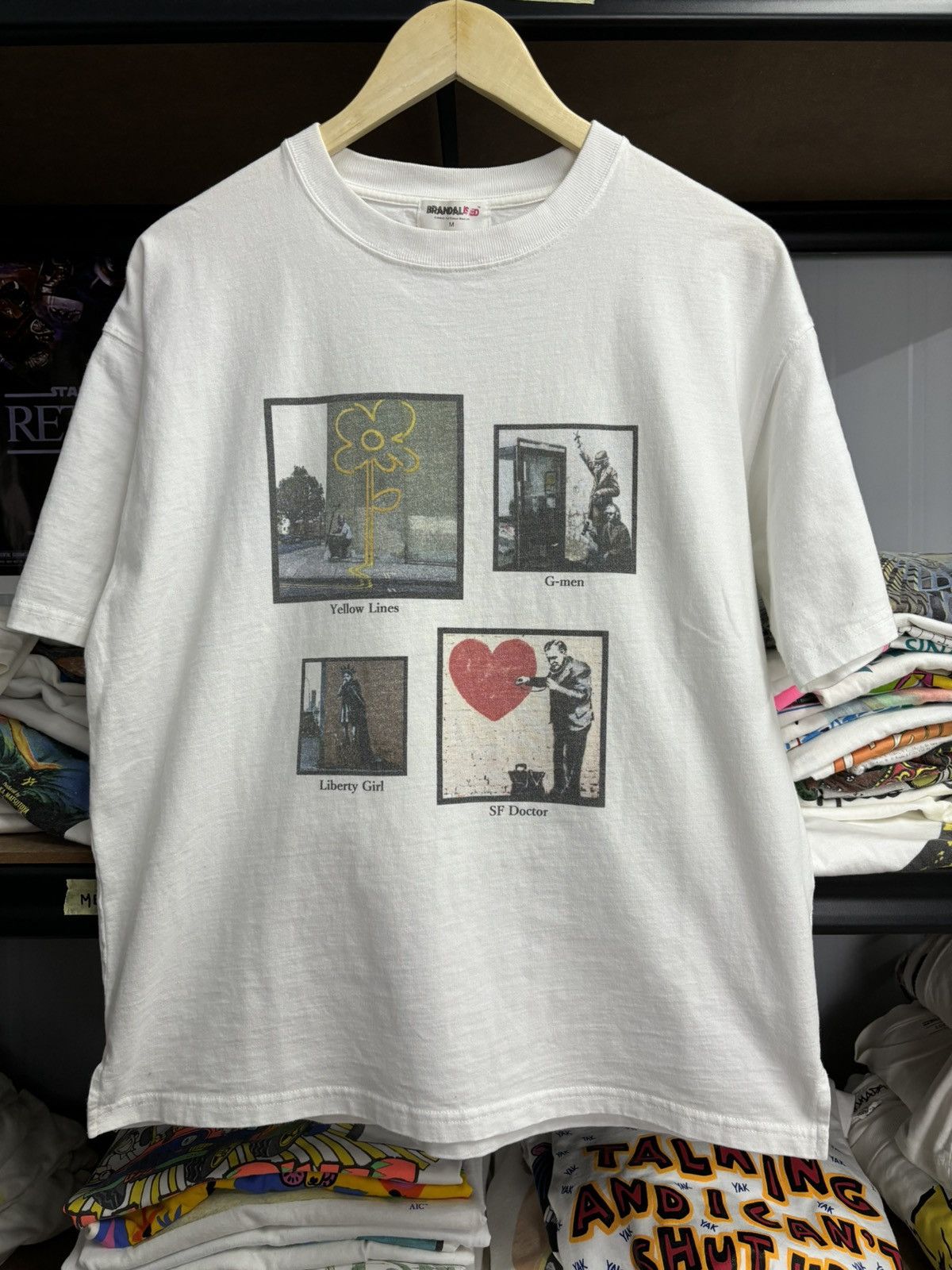 Vintage RARE! Vintage Art Banksy Vandal Or Prodigy Size US M / EU 48-50 / 2 - 2 Thumbnail