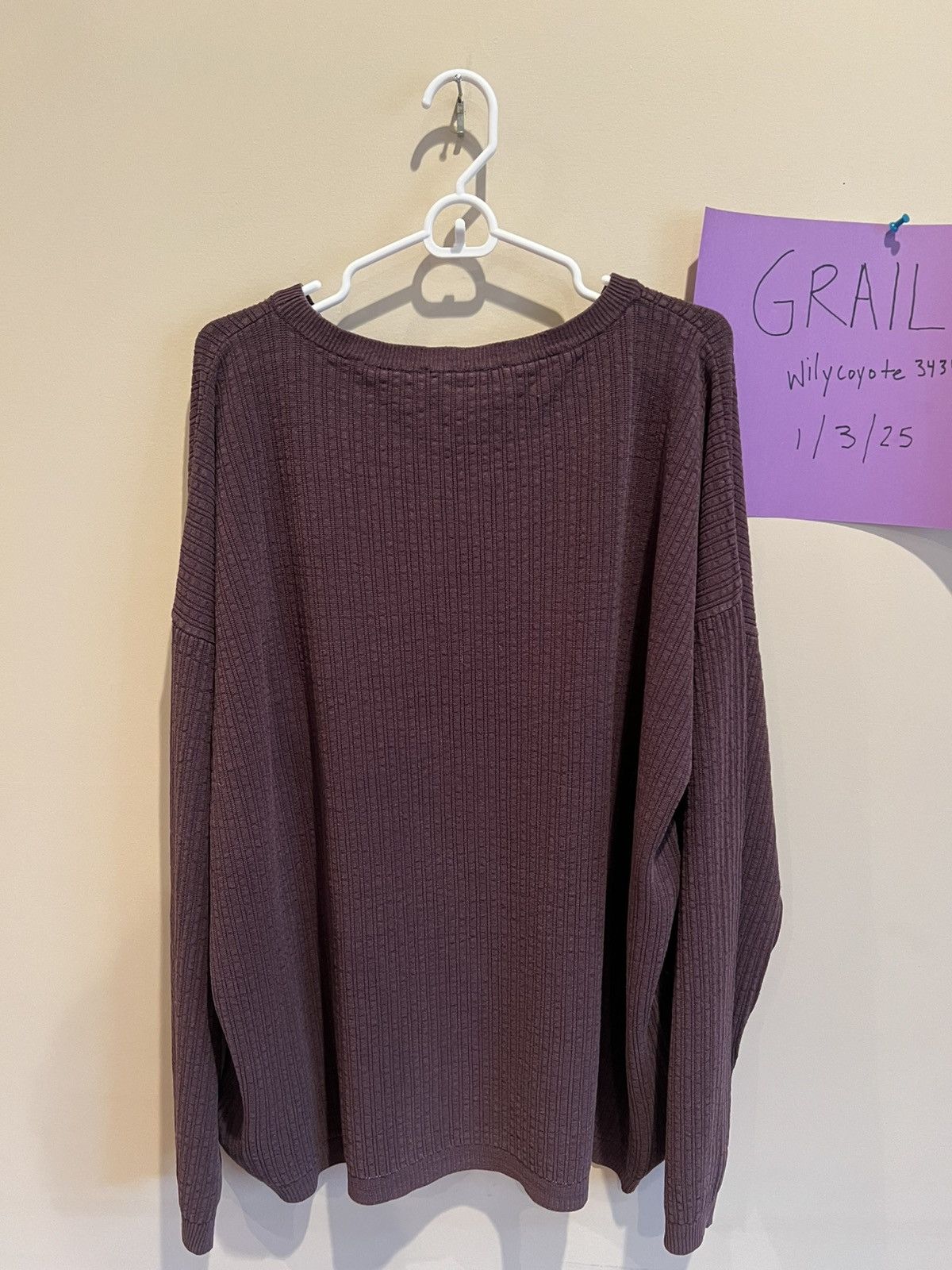 Our Legacy Our Legacy Ribbed Recycled Silk-Blend Sweater Size US L / EU 52-54 / 3 - 4 Thumbnail