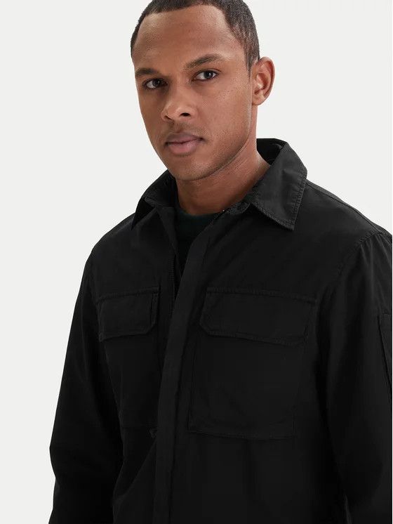 C.P. Company o1h1sh10526 Gabardine Zipped Lens Overshirt in Black Size US XL / EU 56 / 4 - 5 Thumbnail