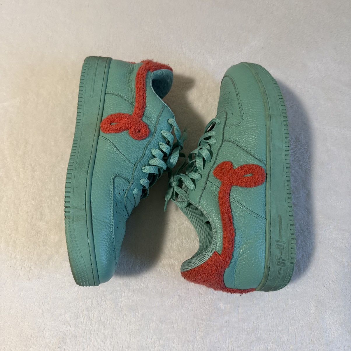 John Geiger John Geiger GF-01 Teal Peach Chenille sneaker Size US 10 / EU 43 - 3 Thumbnail
