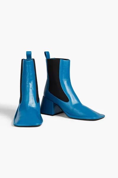Jil Sander o1y1025 Ankle Boots in Navy Blue/Black Size US 8 / IT 38 - 4 Thumbnail