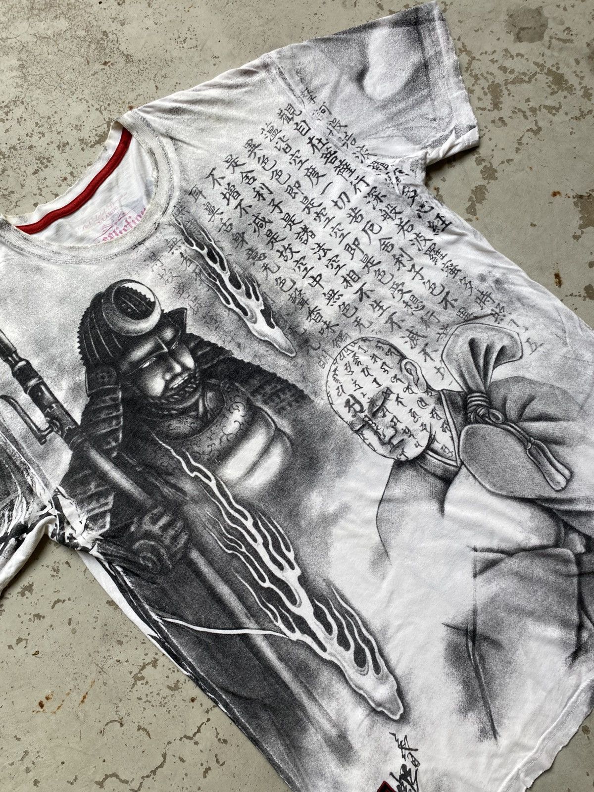 Affliction AFFLICTION SAMURAI RUNES JAPAN LIMITED EDITION T SHIRT Size US XL / EU 56 / 4 - 2 Thumbnail