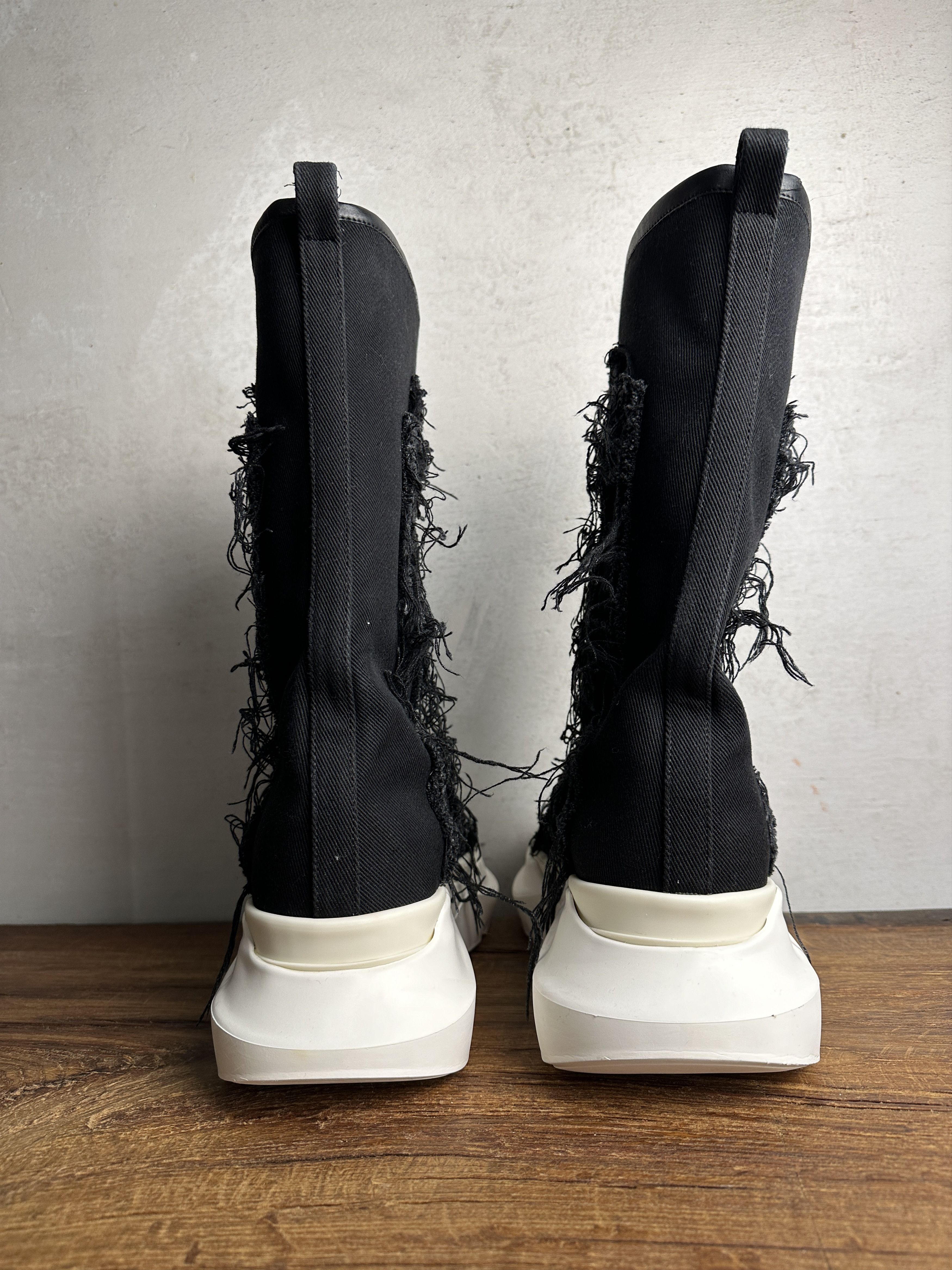 Rick Owens Rick Owens DRKSHDW Slashed Fogachine high-top Sneakers Size US 11 / EU 44 - 5 Thumbnail
