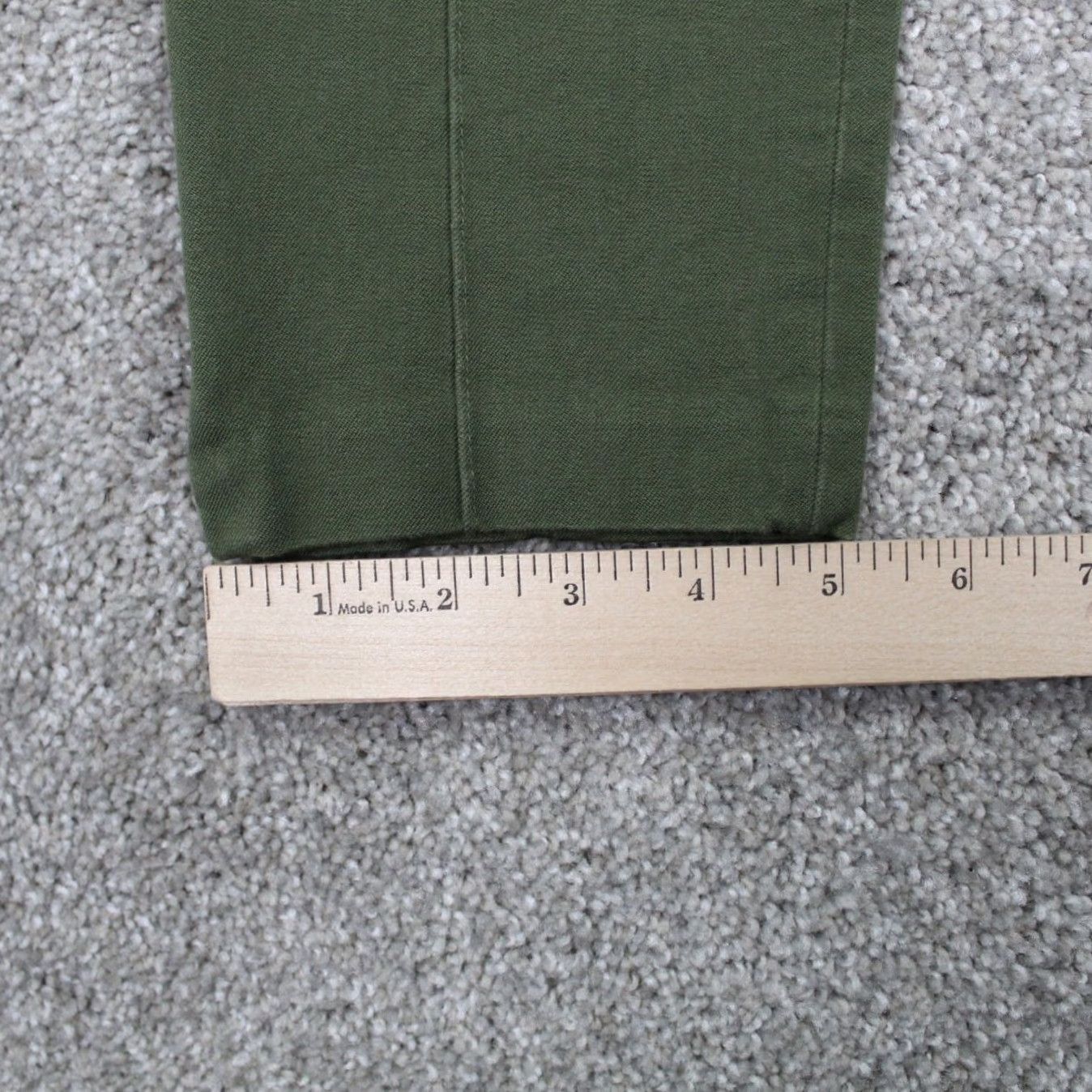 Banana Republic Banana Republic Women Pants 4 Green Sloan Legging Cotton/Rayon-Viscose Stretch Cropped Straight 4 Womens Green Ban Size 27" / US 4 / IT 40 - 4 Thumbnail