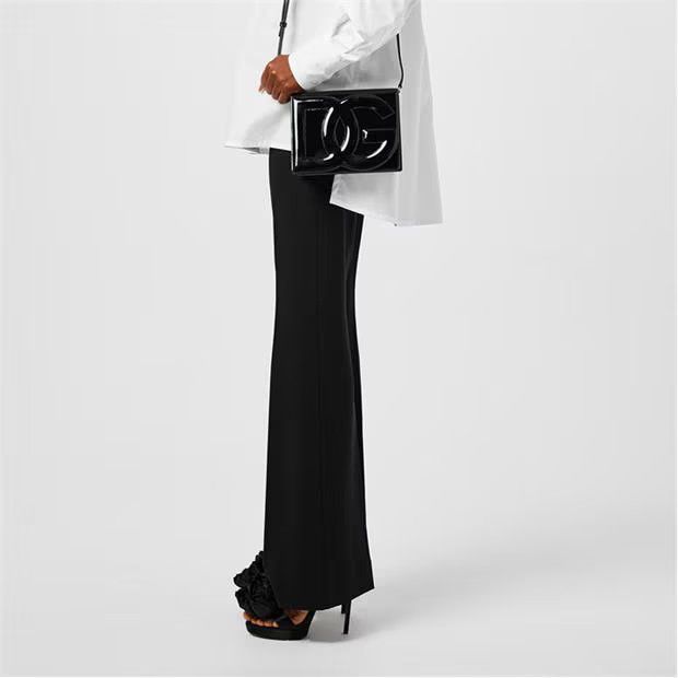 Dolce & Gabbana o1g2r1mq1024 Stretch Jersey Flared Pants in Nero Size 27" / US 4 / IT 40 - 4 Thumbnail