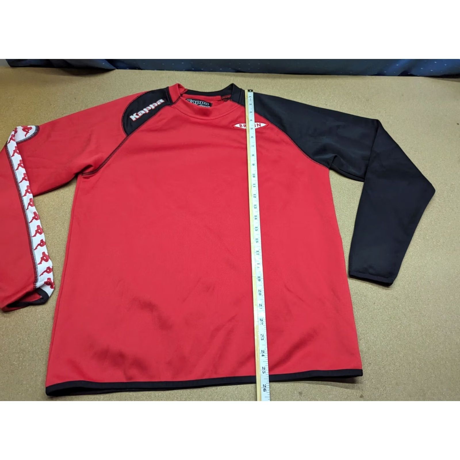 Kappa VINTAGE Kappa Mens Football Training Top Jersey M Red Black Shirt Drill Quick Dry Size US M / EU 48-50 / 2 - 6 Thumbnail