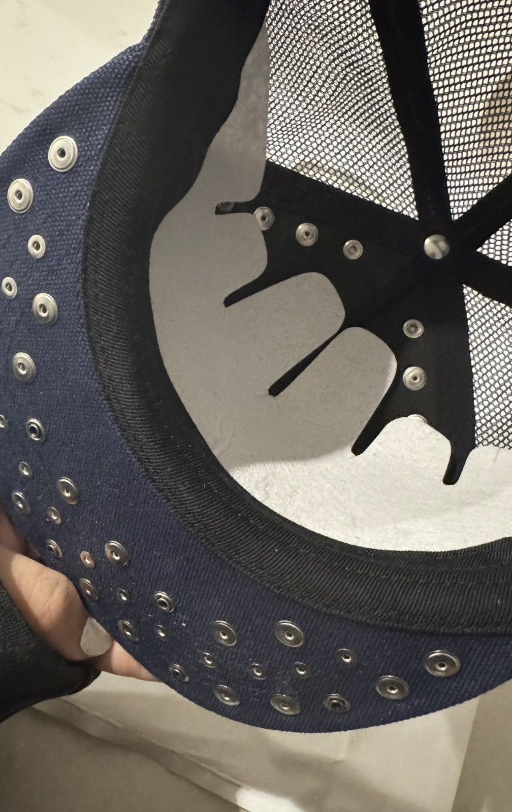 B.B. Simon × Supreme Supreme B.B Simon Studded Mesh Back 5-Panel Size ONE SIZE - 4 Thumbnail
