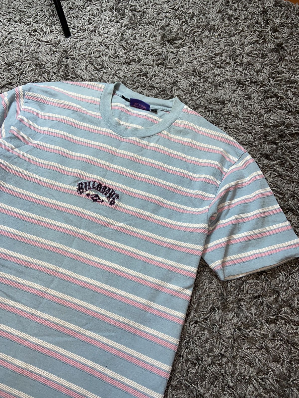 Billabong × Vintage BILLABONG STRIPPED CENTRE LOGO COTTON ADULT T-SHIRT Size US L / EU 52-54 / 3 - 3 Thumbnail