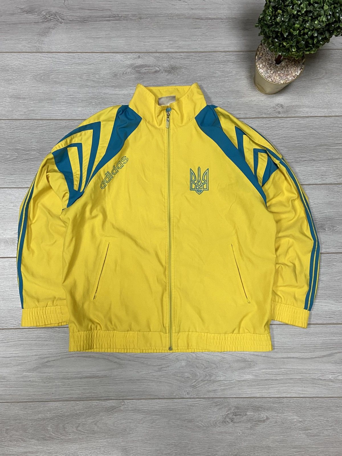 Adidas Vintage Adidas West Germany Ukraine 80-90s Rare Track Suit Size US M / EU 48-50 / 2 - 4 Thumbnail
