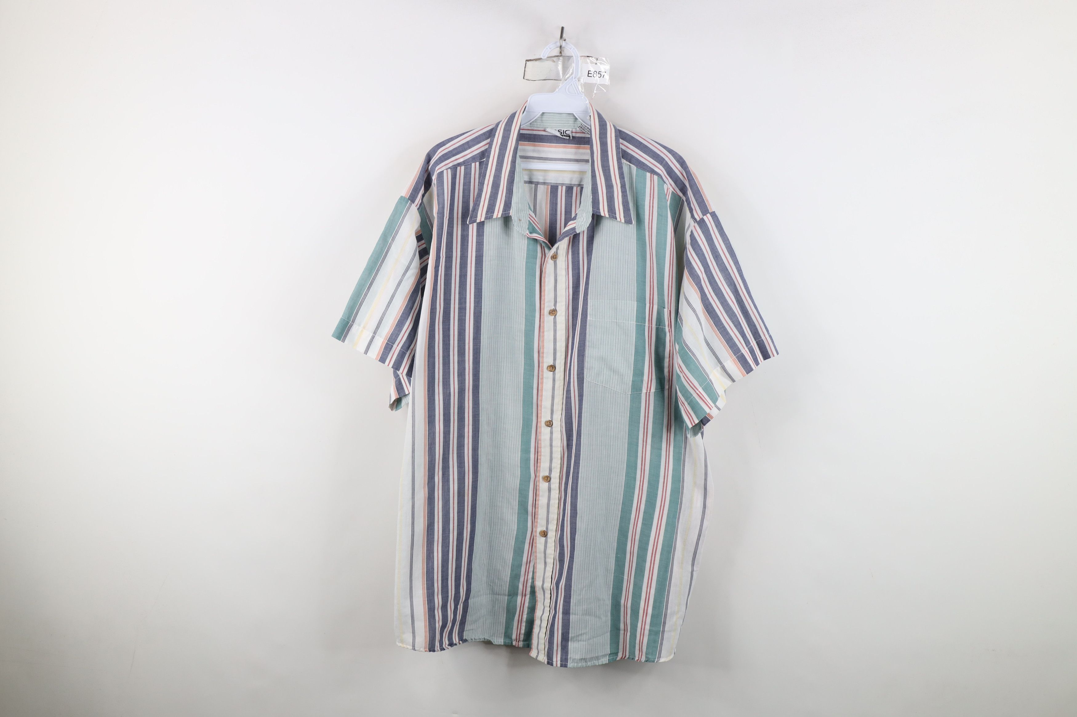 Vintage Vintage 90s Streetwear Short Sleeve Button Down Shirt Size US XXL / EU 58 / 5 - 1 Thumbnail