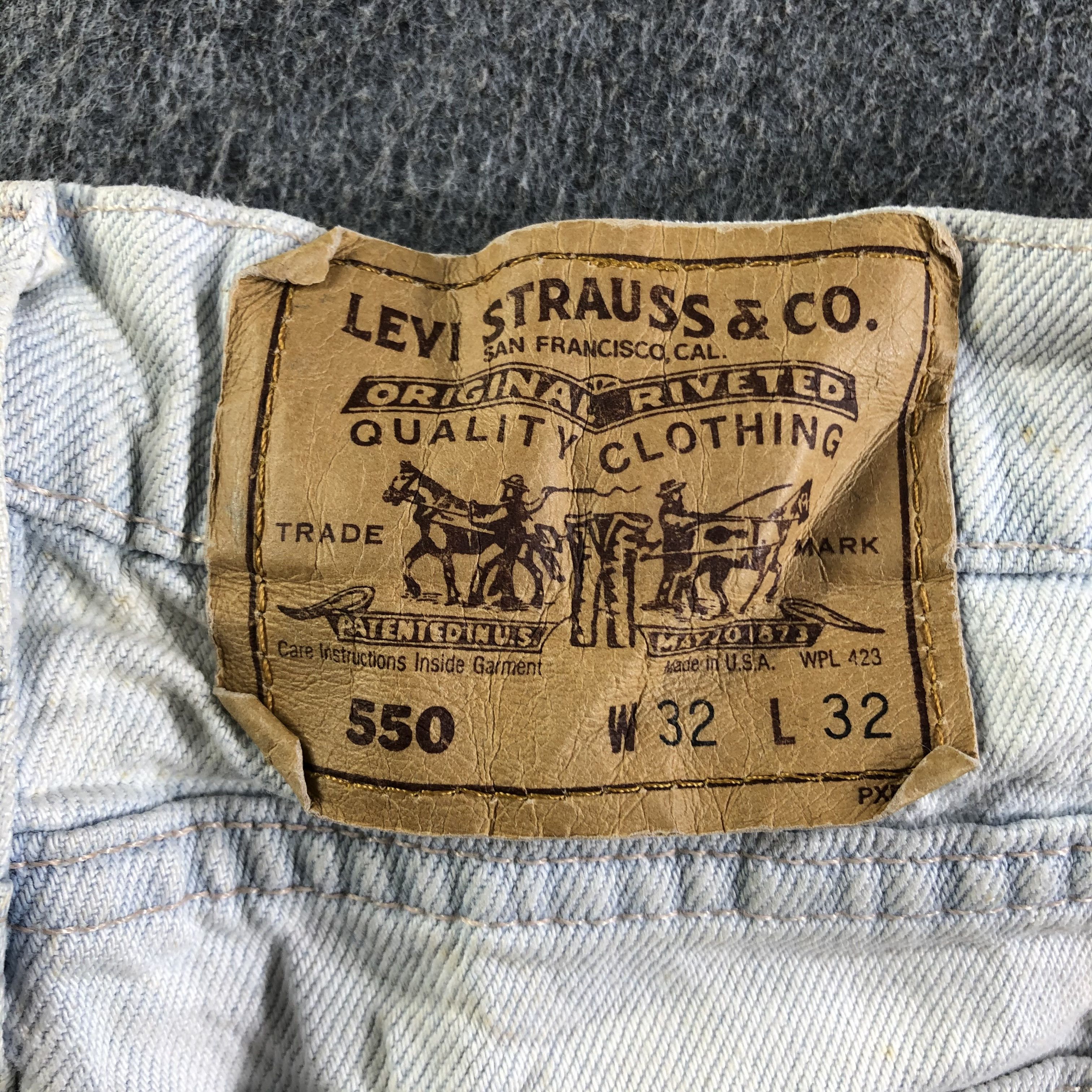 Levi's Vintage Light Wash Levis 550 Jeans-J4200 Size US 30 / EU 46 - 5 Thumbnail