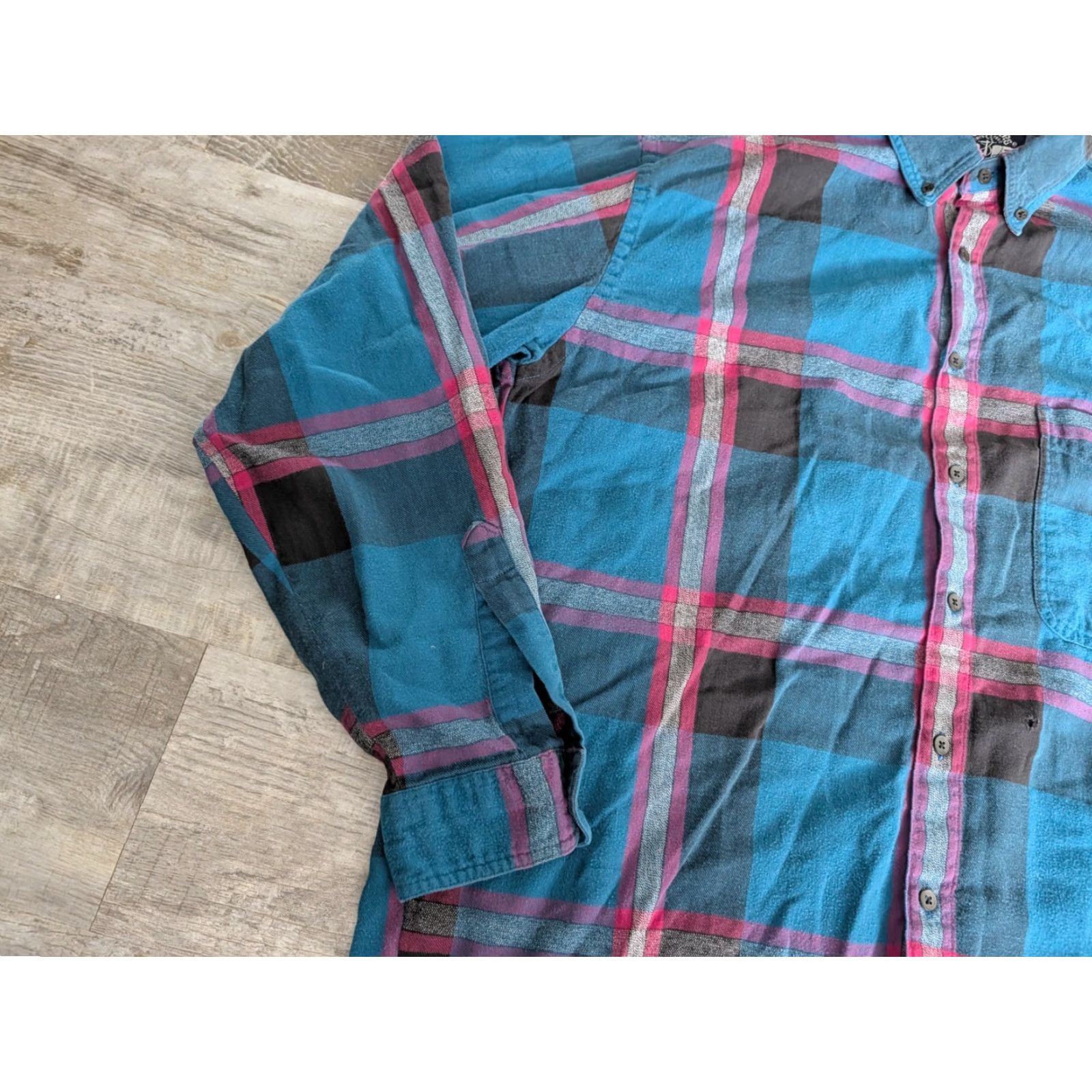 Dockers VINTAGE Dockers Shirt Mens L Blue Red Plaid Button-Down Cotton Long Sleeve 90s Casual Size US L / EU 52-54 / 3 - 6 Thumbnail