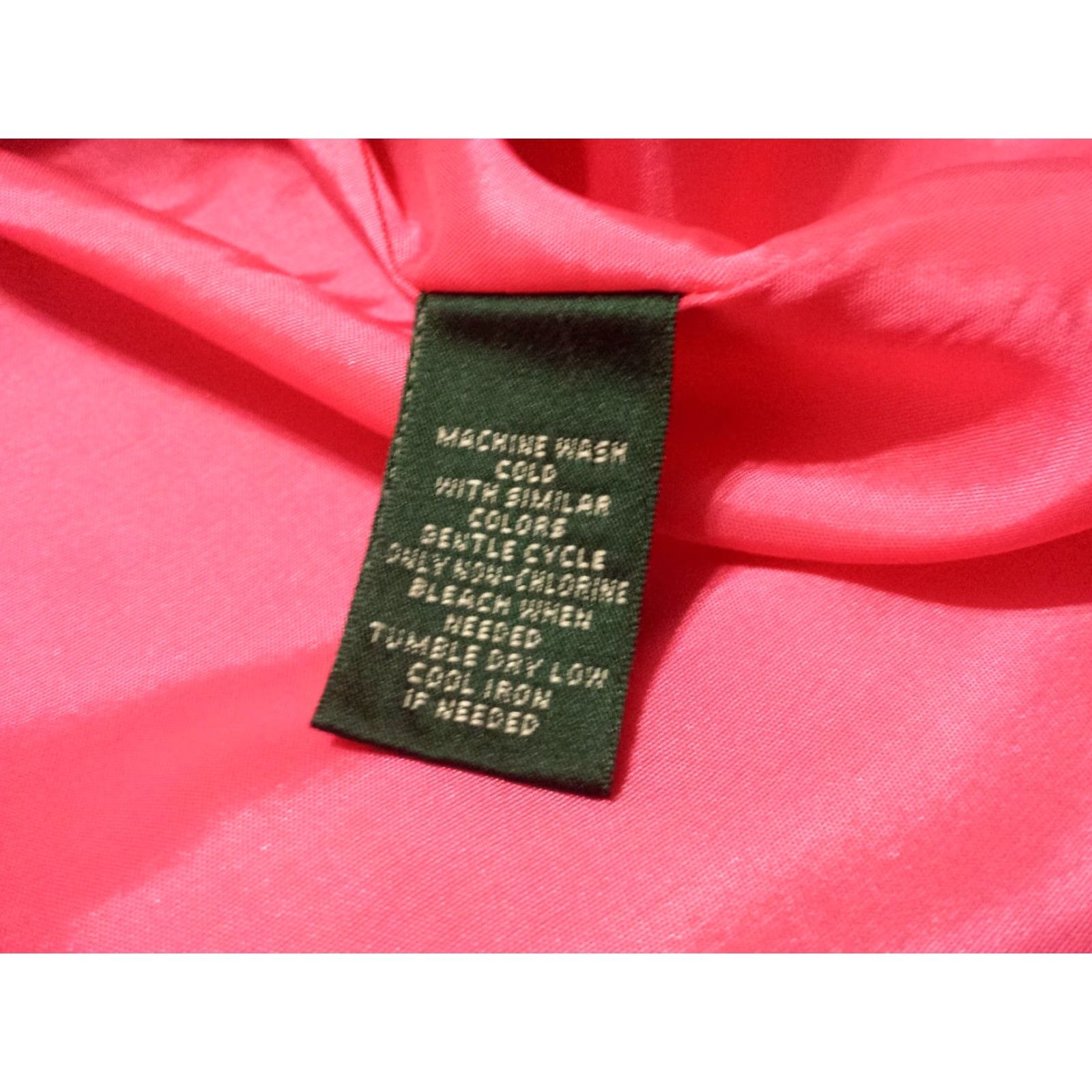 Ralph Lauren Ralph Lauren Womens Jacket Taffeta 3/4 Sleeve Pink Button-Front Polyester Jacket-Coat Size L / US 10 / IT 46 - 4 Thumbnail