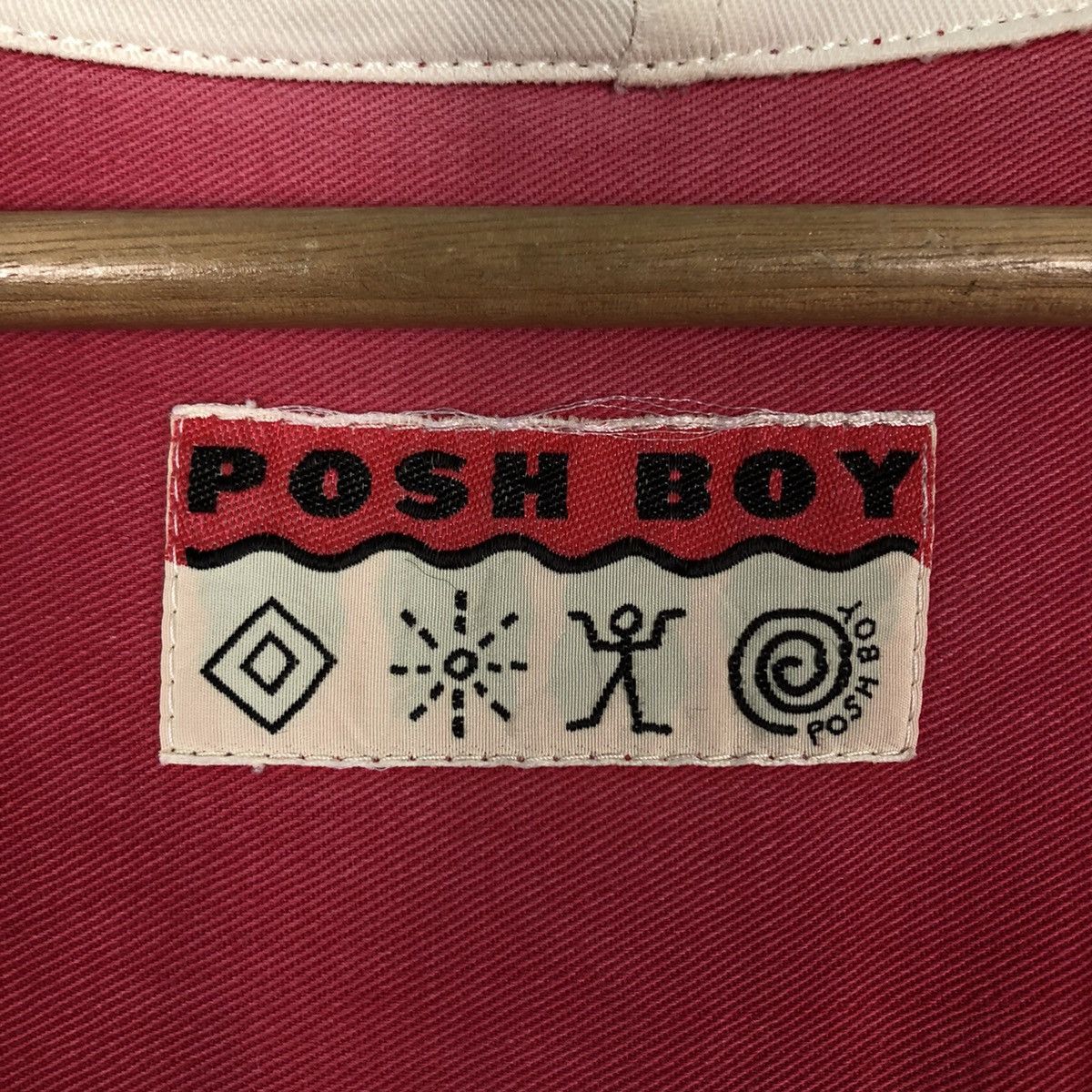 Japanese Brand 🔥Rare Sun Faded Design Poshboy Jacket Big Logo Size US M / EU 48-50 / 2 - 14 Thumbnail