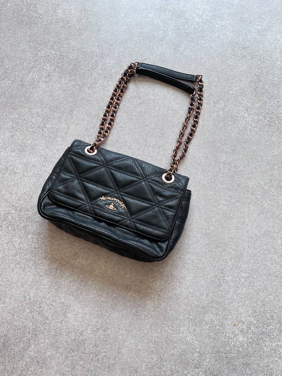 Vintage Vivienne Westwood Anglomania Leather Bag Y2K Os