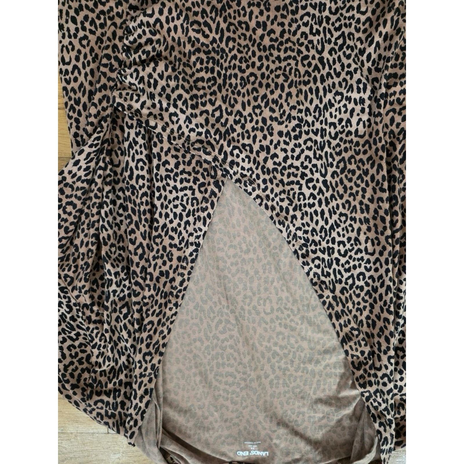 Lands' End Lands End Women Cotton Wrap Top V Neck Size 2X A001829 Size XXL / US 16-18 / IT 52-54 - 7 Thumbnail