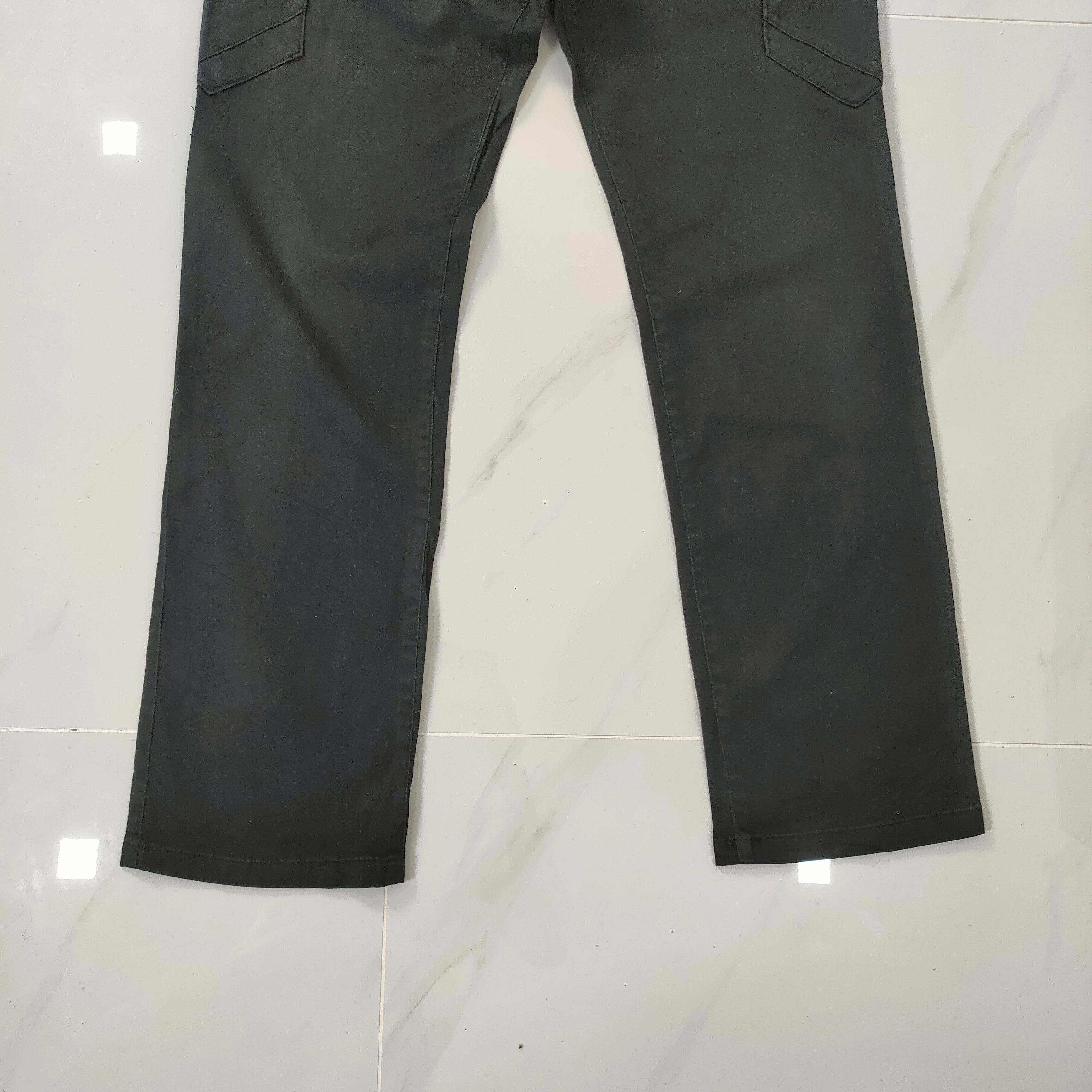 Mossimo VINTAGE FADED BLACK MASSIMO 9 POCKET CARGO PANTS Size US 34 / EU 50 - 3 Thumbnail
