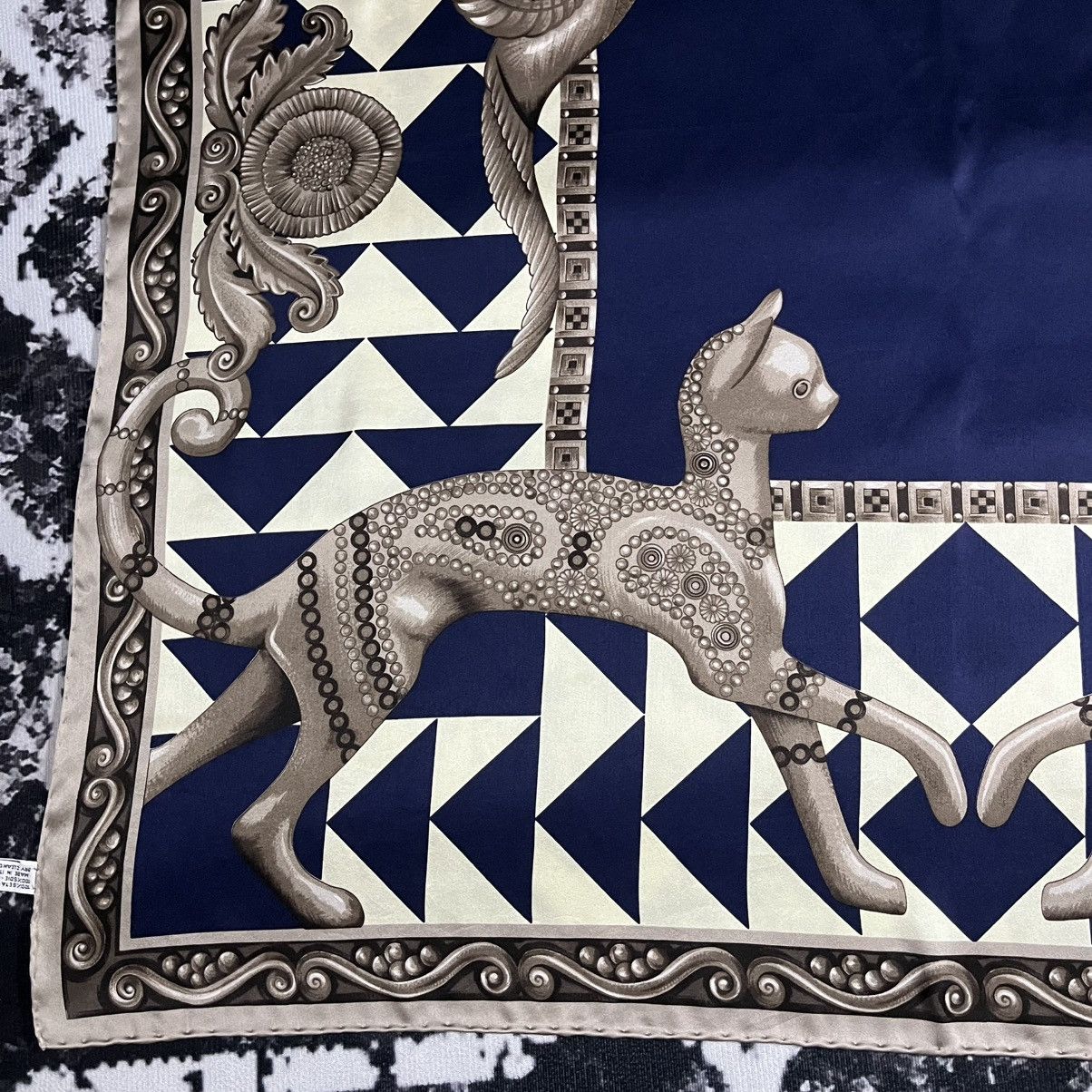 Lanvin Lanvin Paris 3D design Silk Scarf Size ONE SIZE - 3 Thumbnail