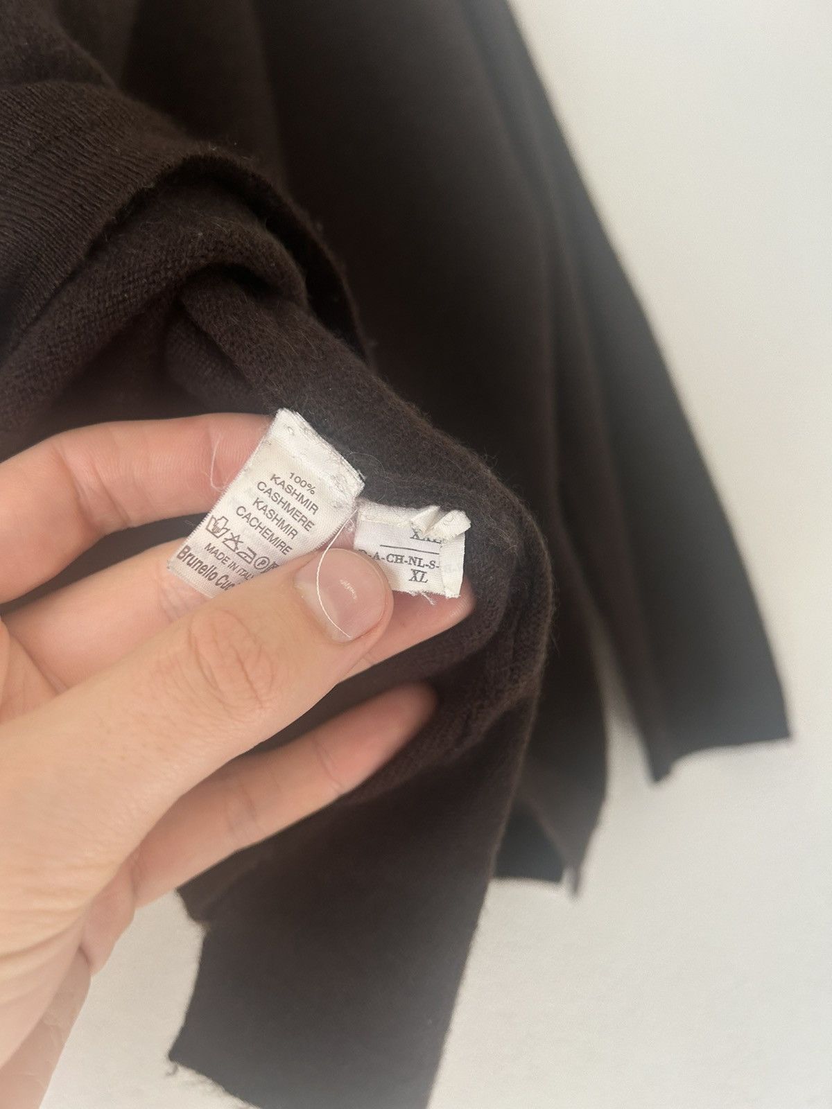 Brunello Cucinelli Brunello Cucinelli Brown 100% Cashmere Sweater (XL - XXL) Size XL / US 12-14 / IT 48-50 - 12 Thumbnail