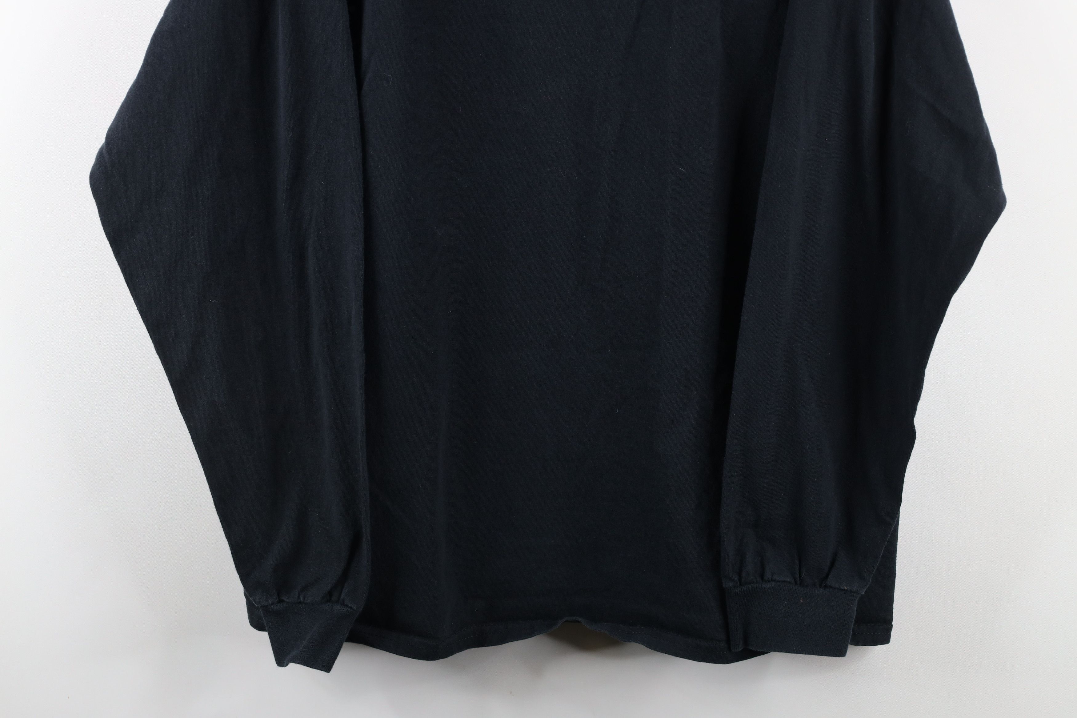 Vintage Vintage 90s Streetwear Long Sleeve Cotton T-Shirt Black Size US XL / EU 56 / 4 - 3 Thumbnail