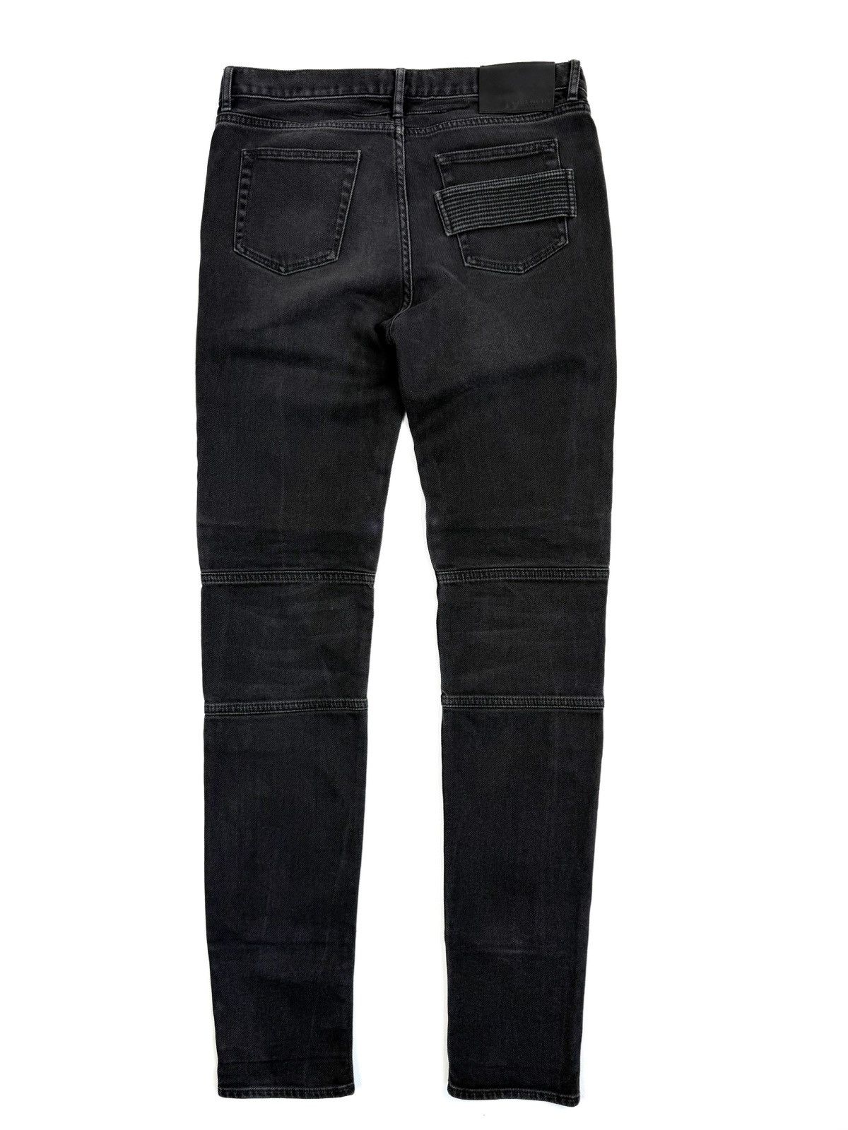 Givenchy Givenchy Zip Biker Black Jeans Washed Moto Archive Designer Size US 30 / EU 46 - 2 Thumbnail