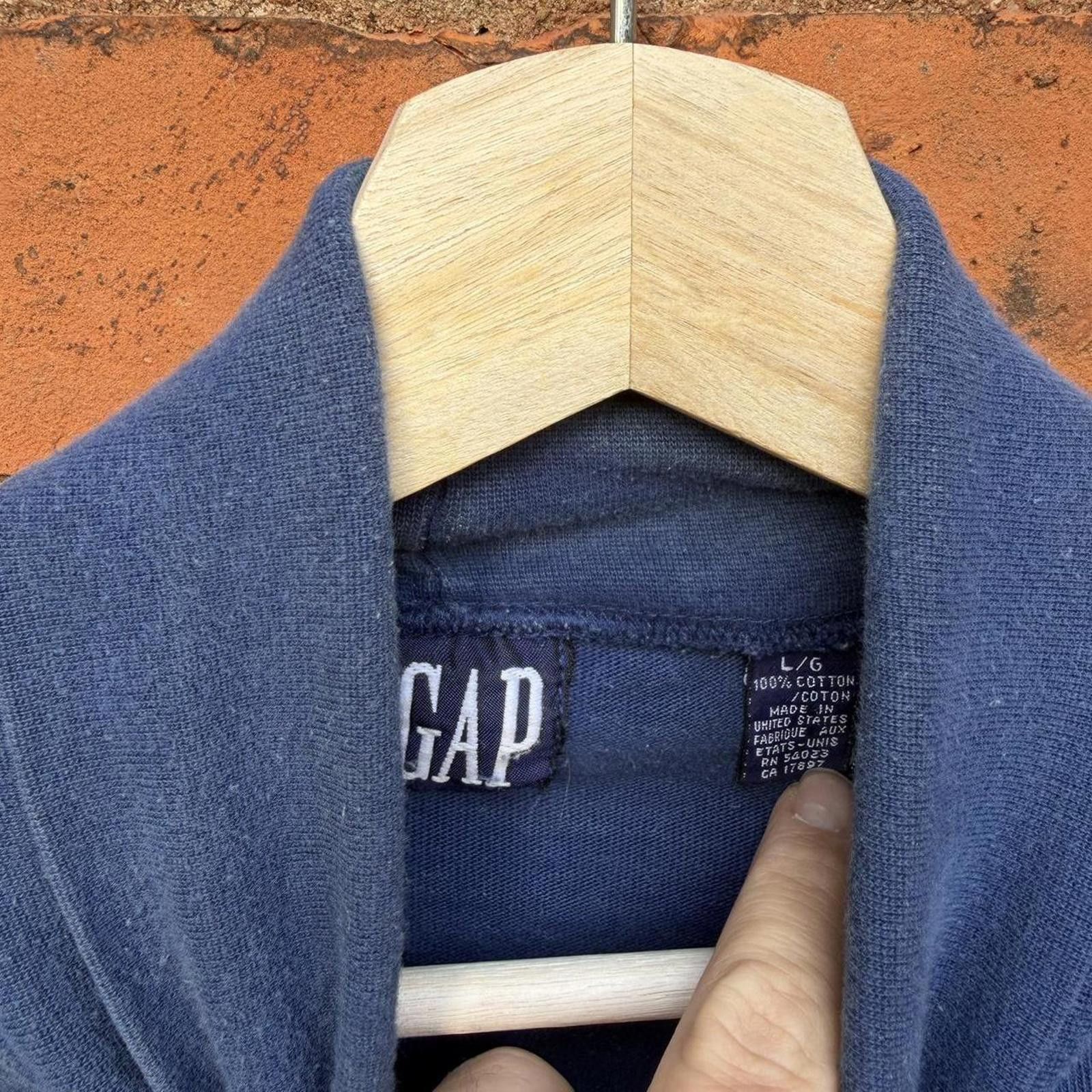 Gap Vintage gap colour block turtle neck shirt 90s L/XL Size US L / EU 52-54 / 3 - 6 Thumbnail