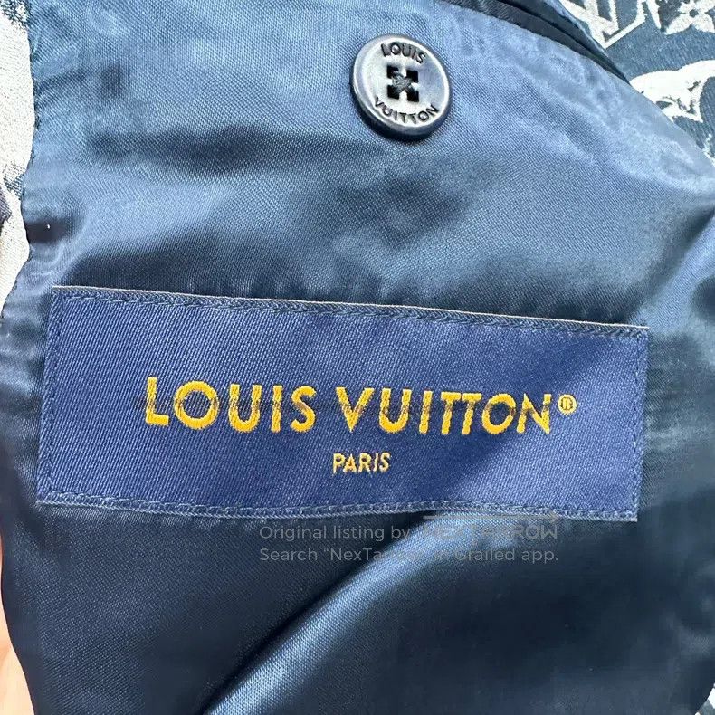 Louis Vuitton Louis Vuitton Show Beach Graffiti Print Double-Breasted Bl Size US M / EU 48-50 / 2 - 4 Thumbnail