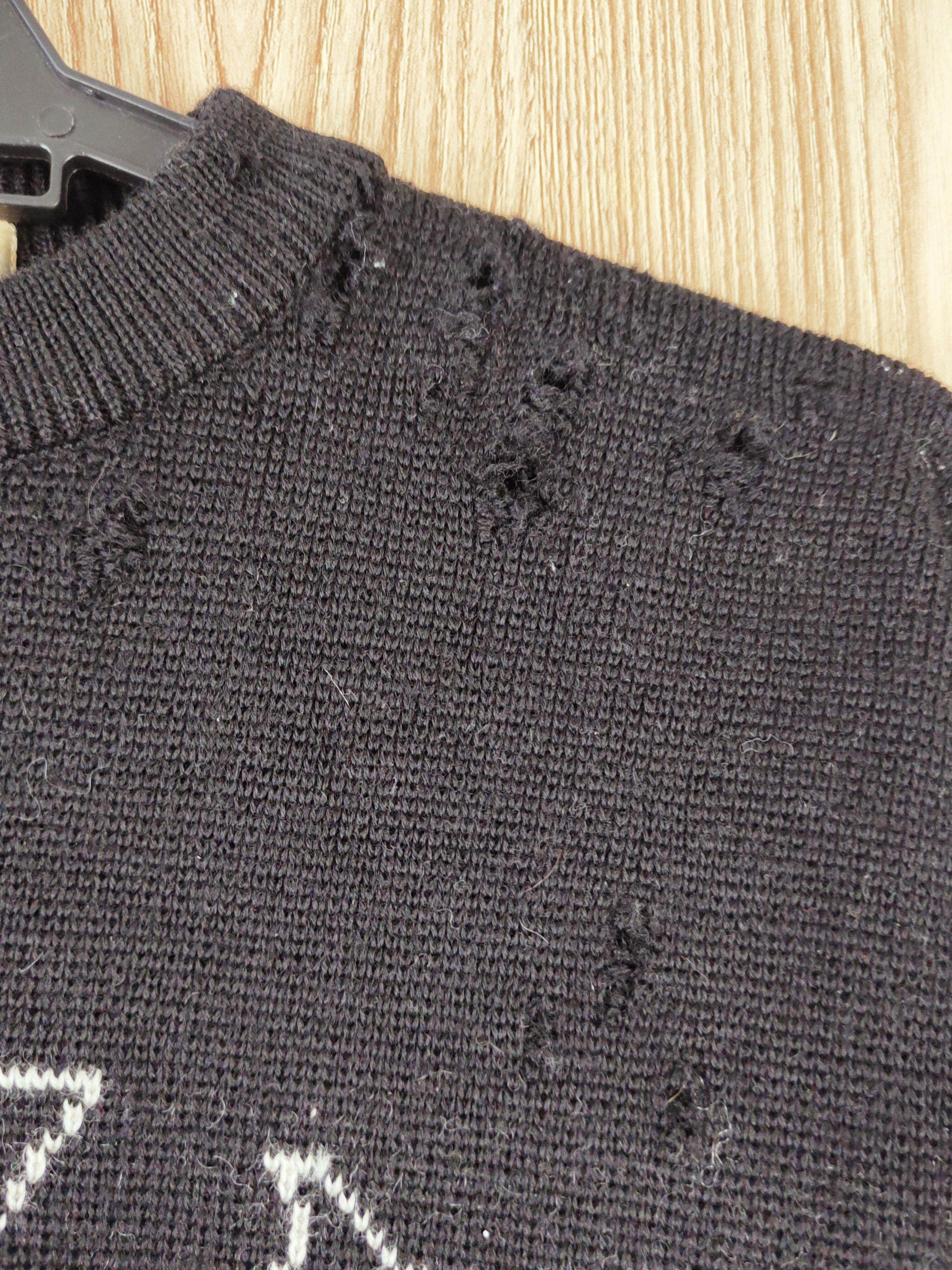 Vintage Liberty Bell vintage ripped Black Knitwear Sweatshirts #W472 Size US S / EU 44-46 / 1 - 8 Thumbnail