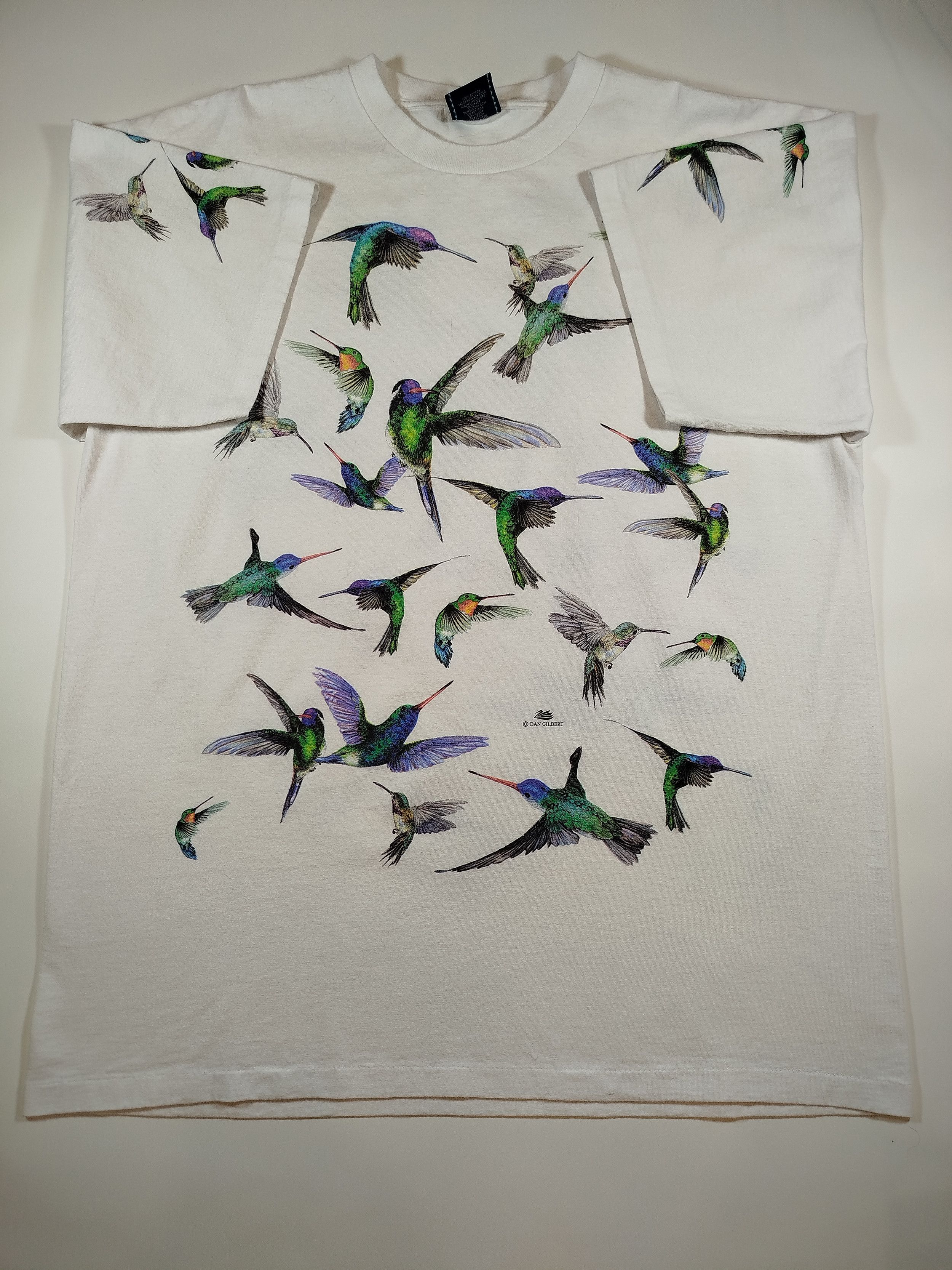 Vintage Vintage hummingbird t shirt single stitch Size US XL / EU 56 / 4 - 1 Thumbnail