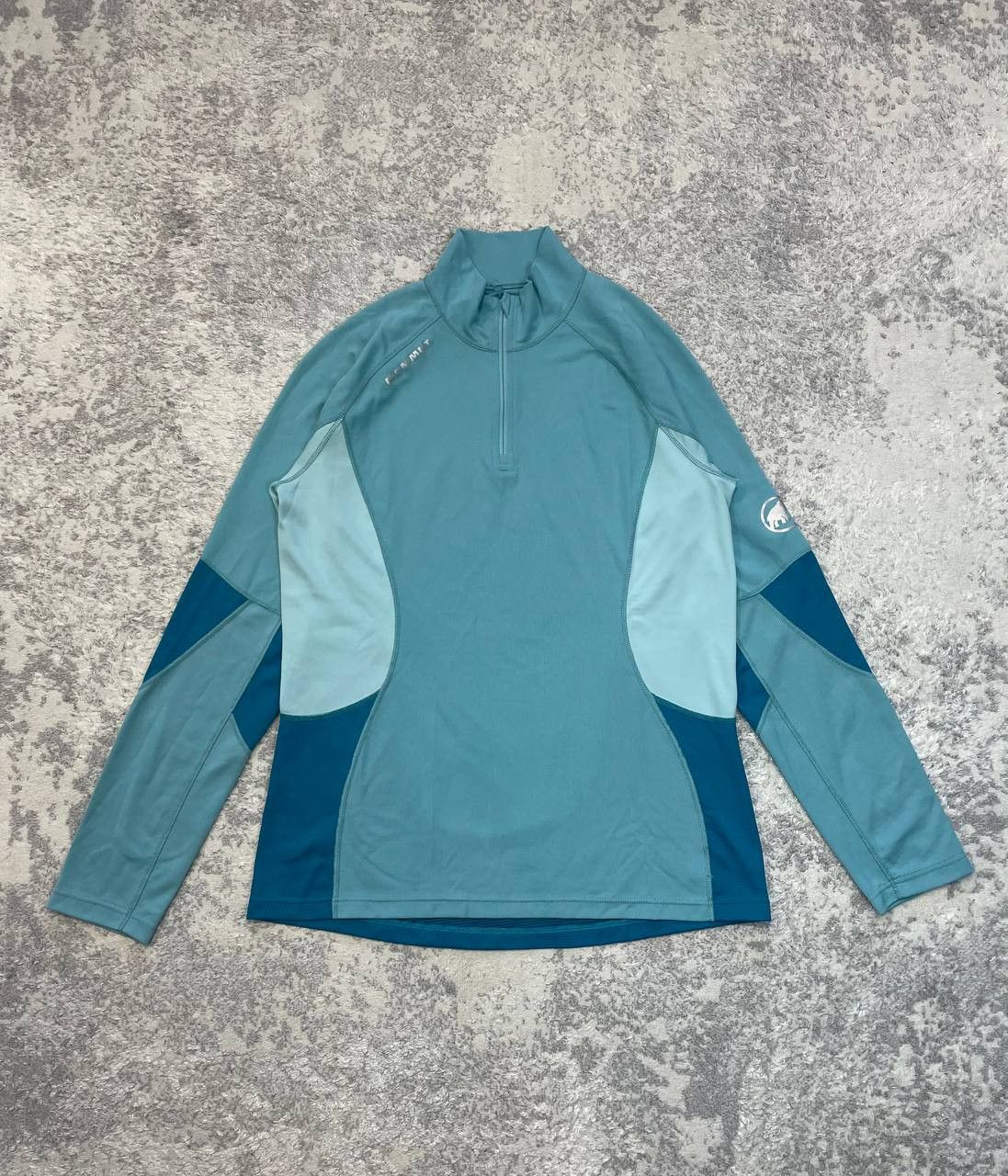 Mammut Mammut Men’s Half Zip Thermal Top Blue Wool Blend Base Layer Size US L / EU 52-54 / 3 - 1 Thumbnail
