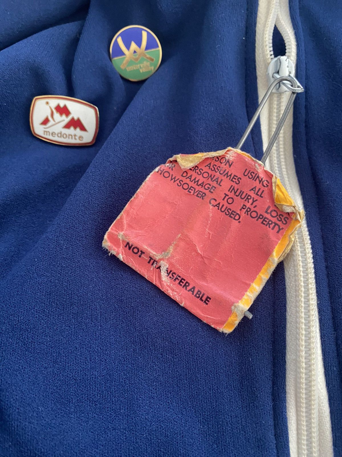 Vintage Vintage 70s Y2K Rare Skiing Pins Zip Up S Size US S / EU 44-46 / 1 - 11 Thumbnail